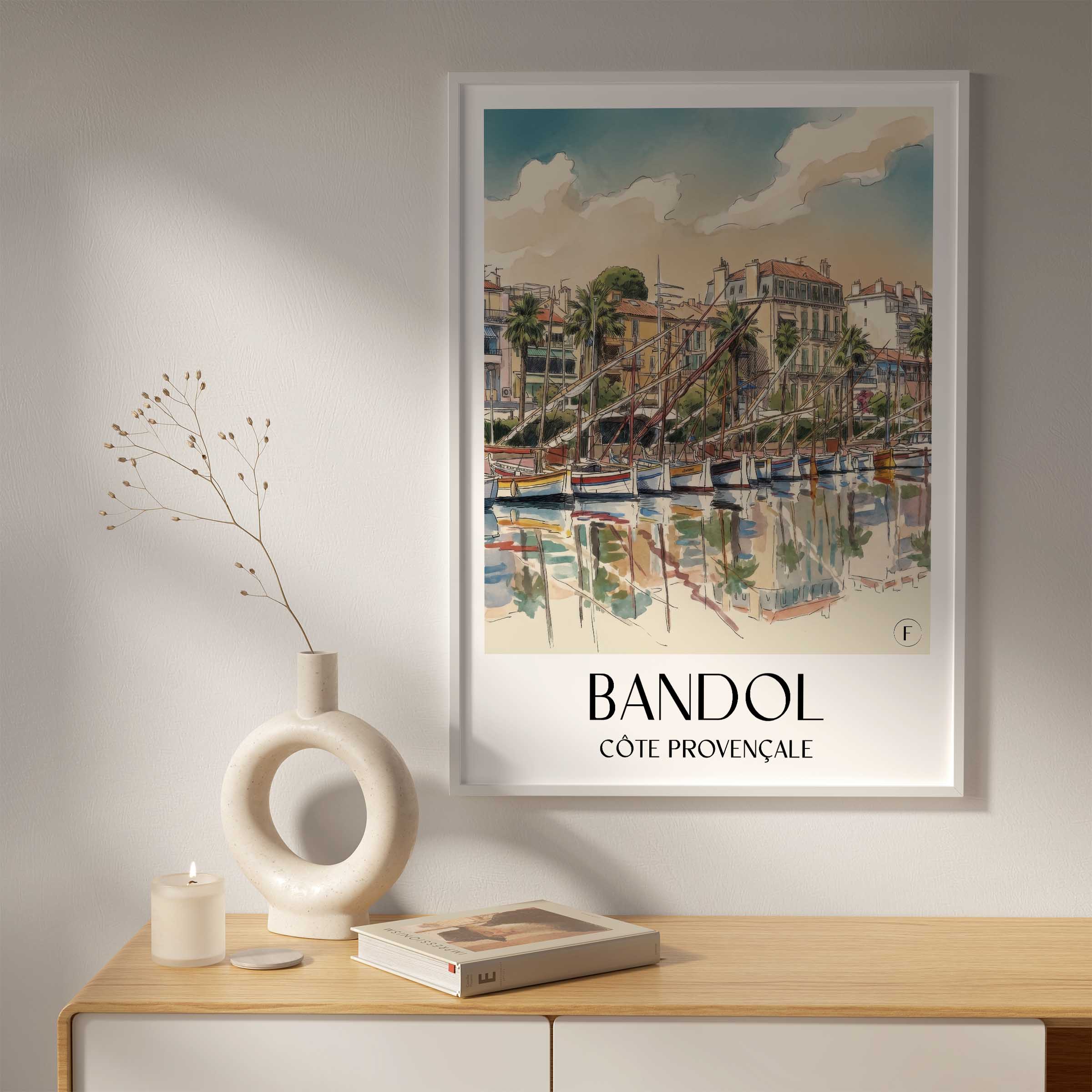 bandol-côte-provençale-frankreich-poster-aquarell