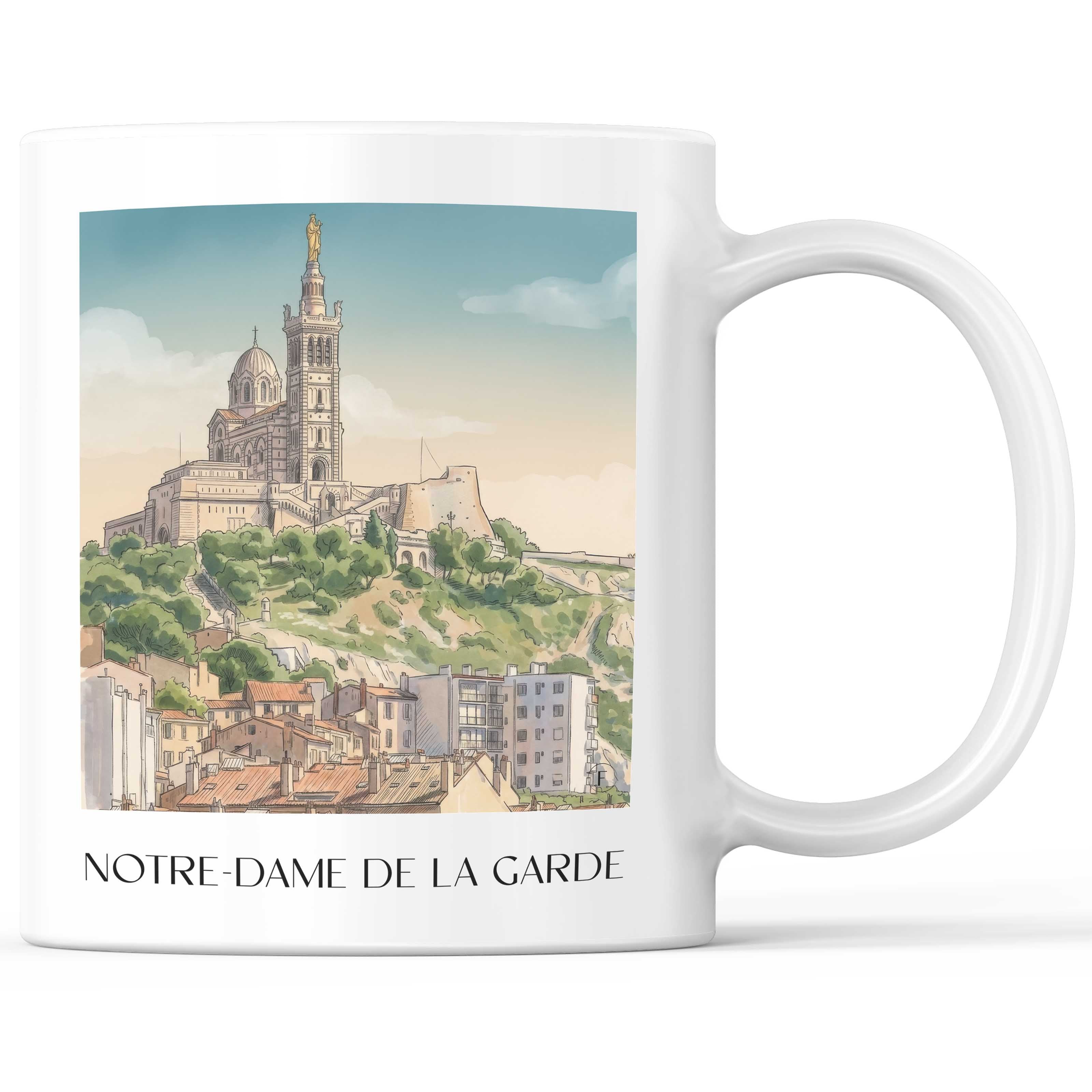 notre-dame-de-la-garde-marseille-frankreich-kaffeebecher-aquarell