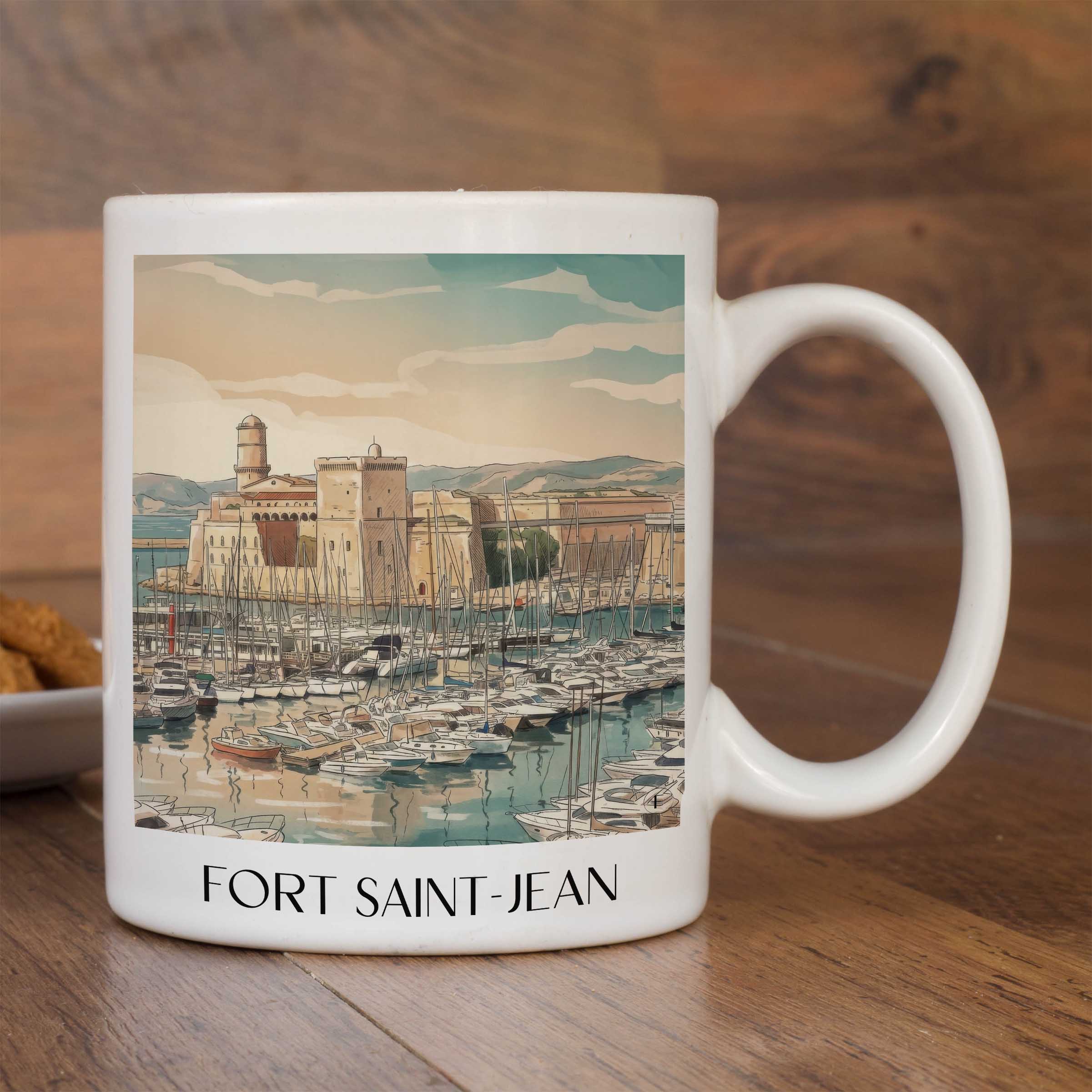 fort-saint-jean-marseille-frankreich-kaffeebecher-aquarell