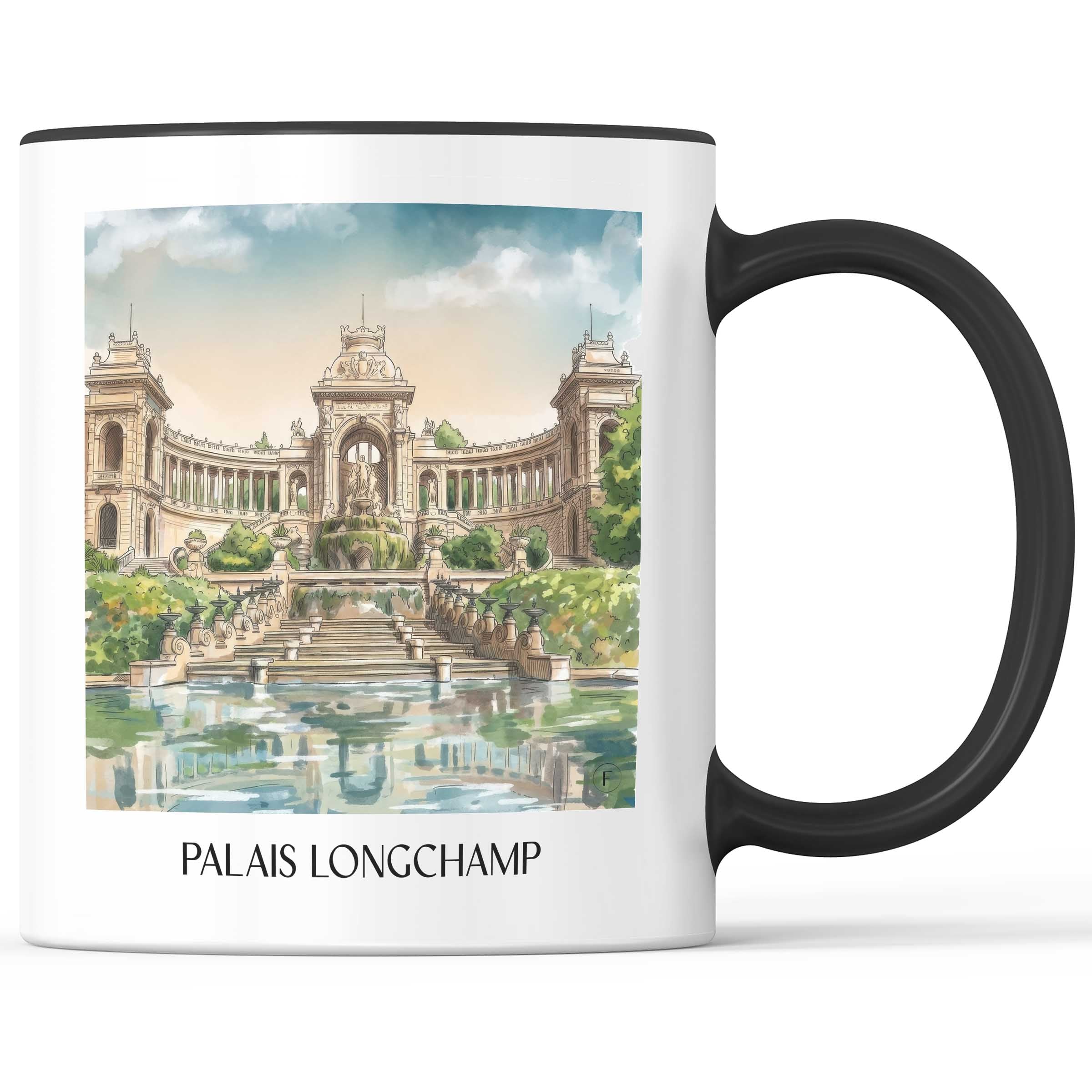 palais-longchamp-marseille-frankreich-kaffeebecher-aquarell