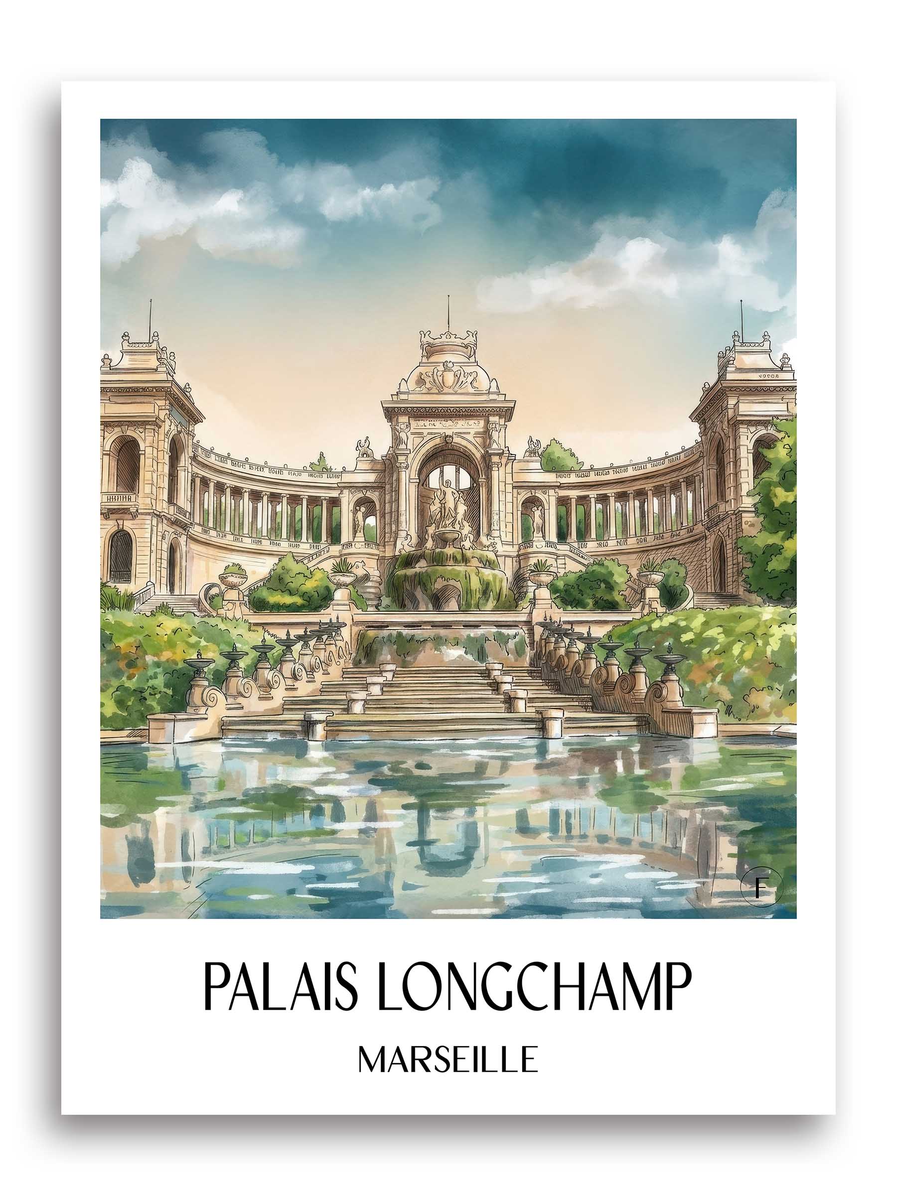 palais-longchamp-marseille-frankreich-poster-aquarell