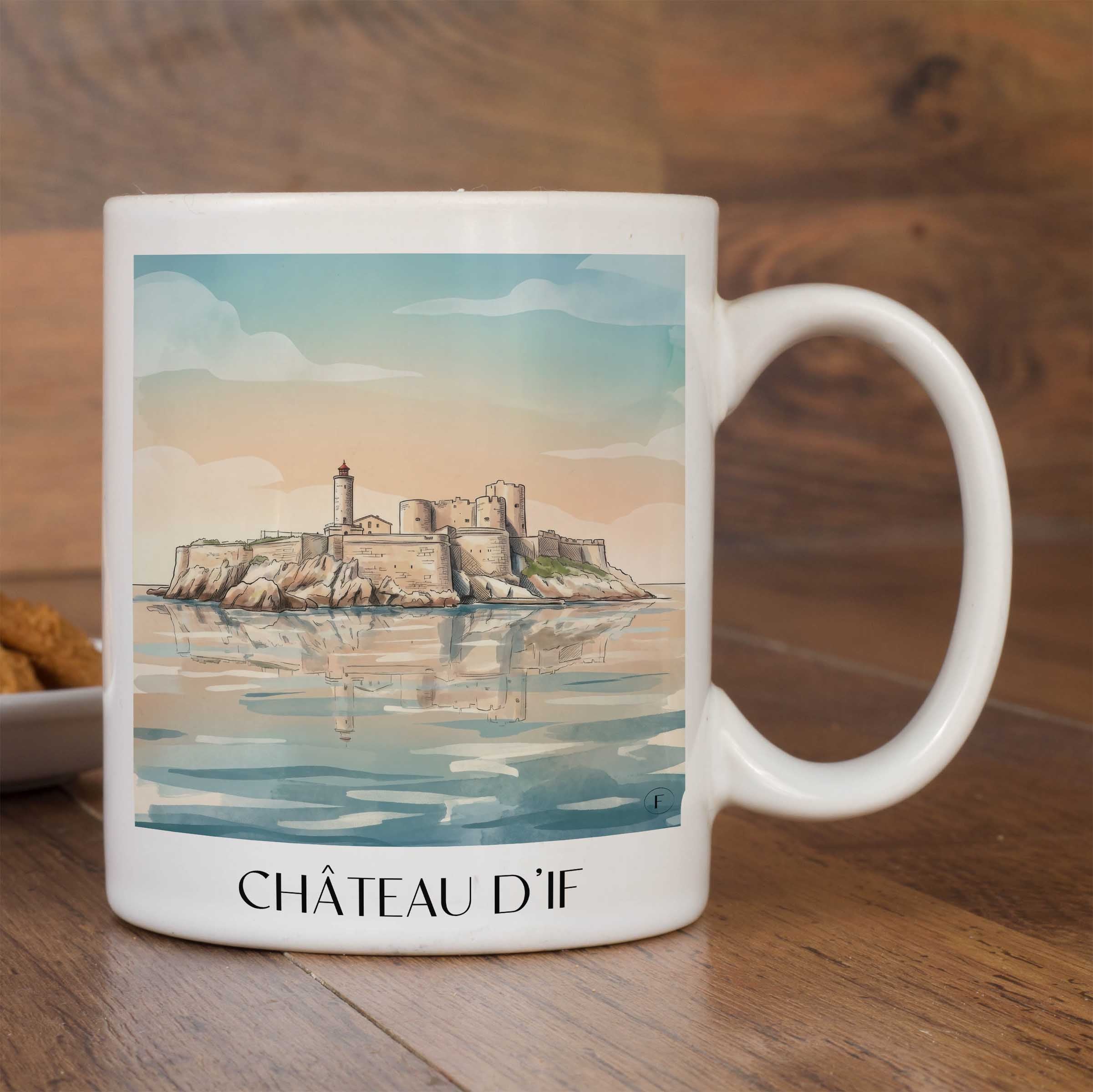 château-d'if-marseille-frankreich-kaffeebecher-aquarell