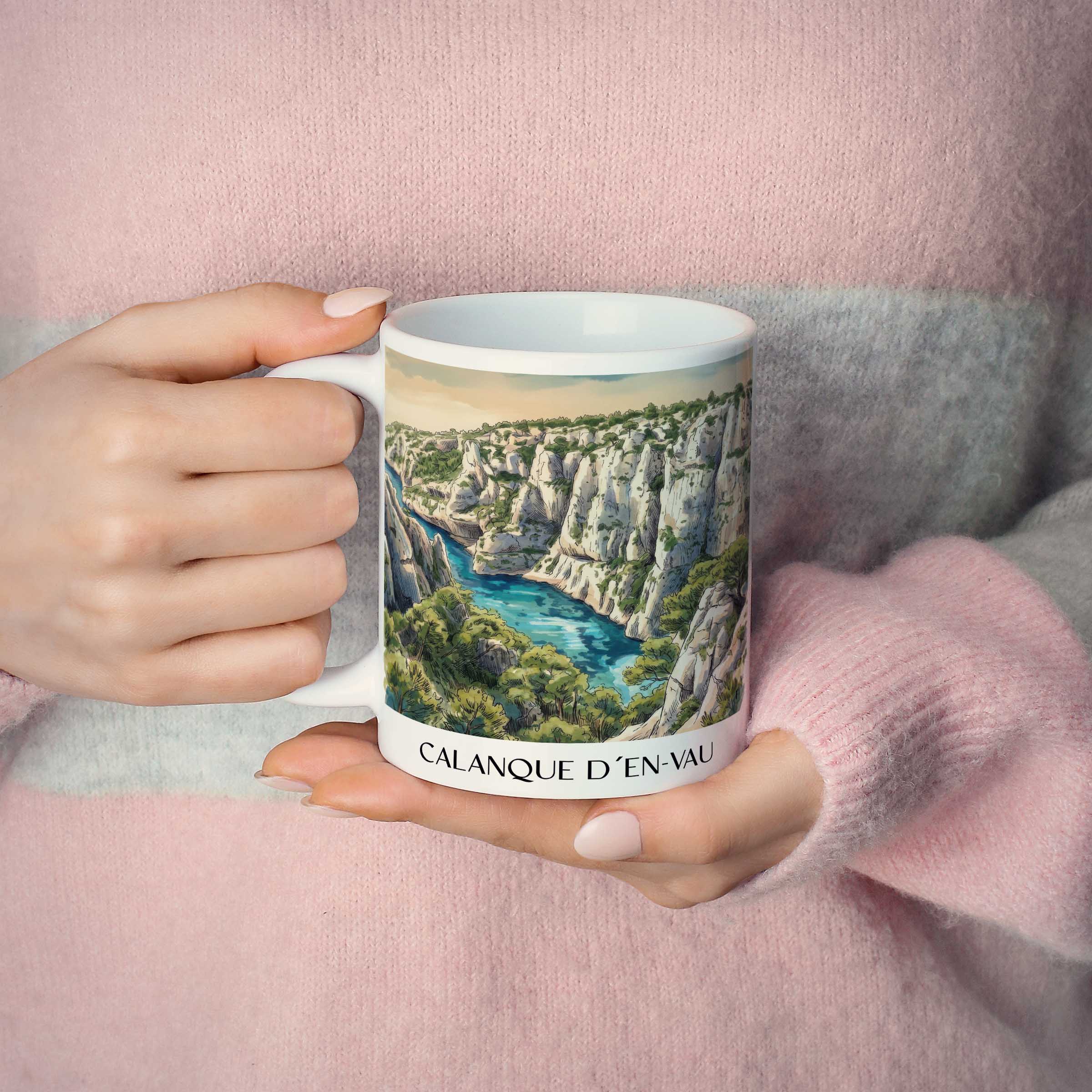 calanque-d´en-vau-côte-d´azur-frankreich-kaffeebecher-aquarell