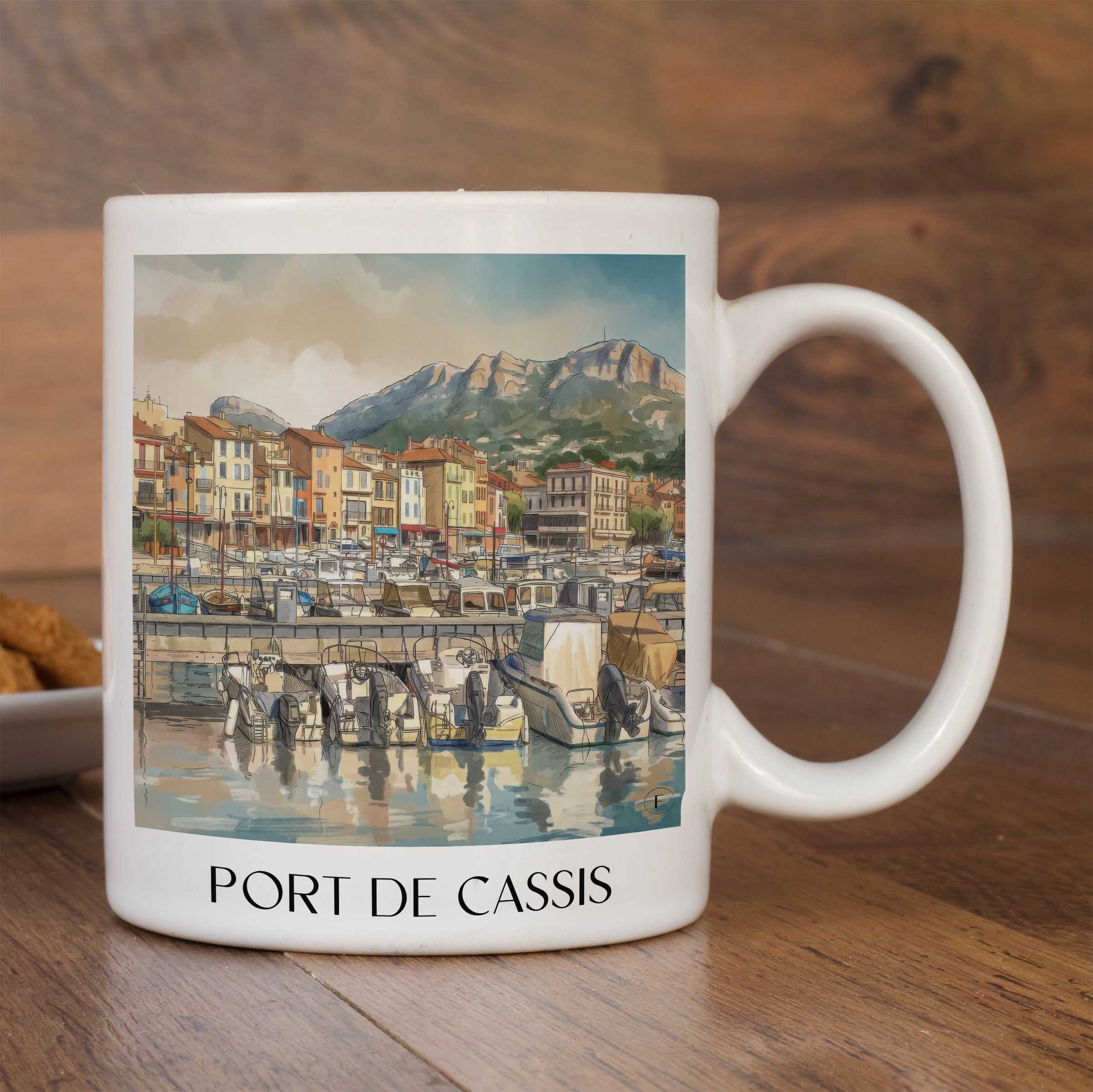 port-de-cassis-provence-frankreich-kaffeebecher-aquarell