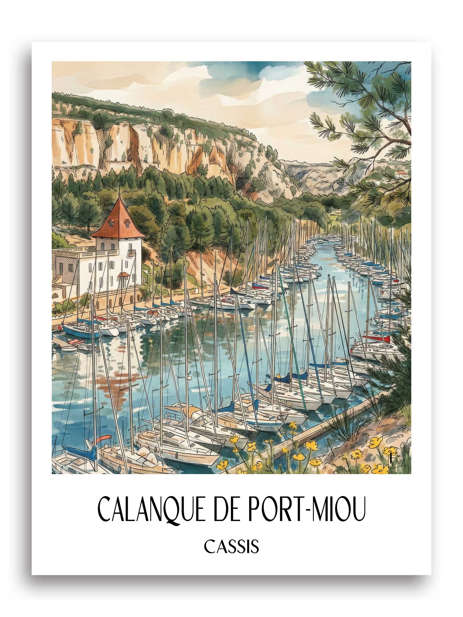 calanque-de-port-miou-cassis-frankreich-poster-aquarell