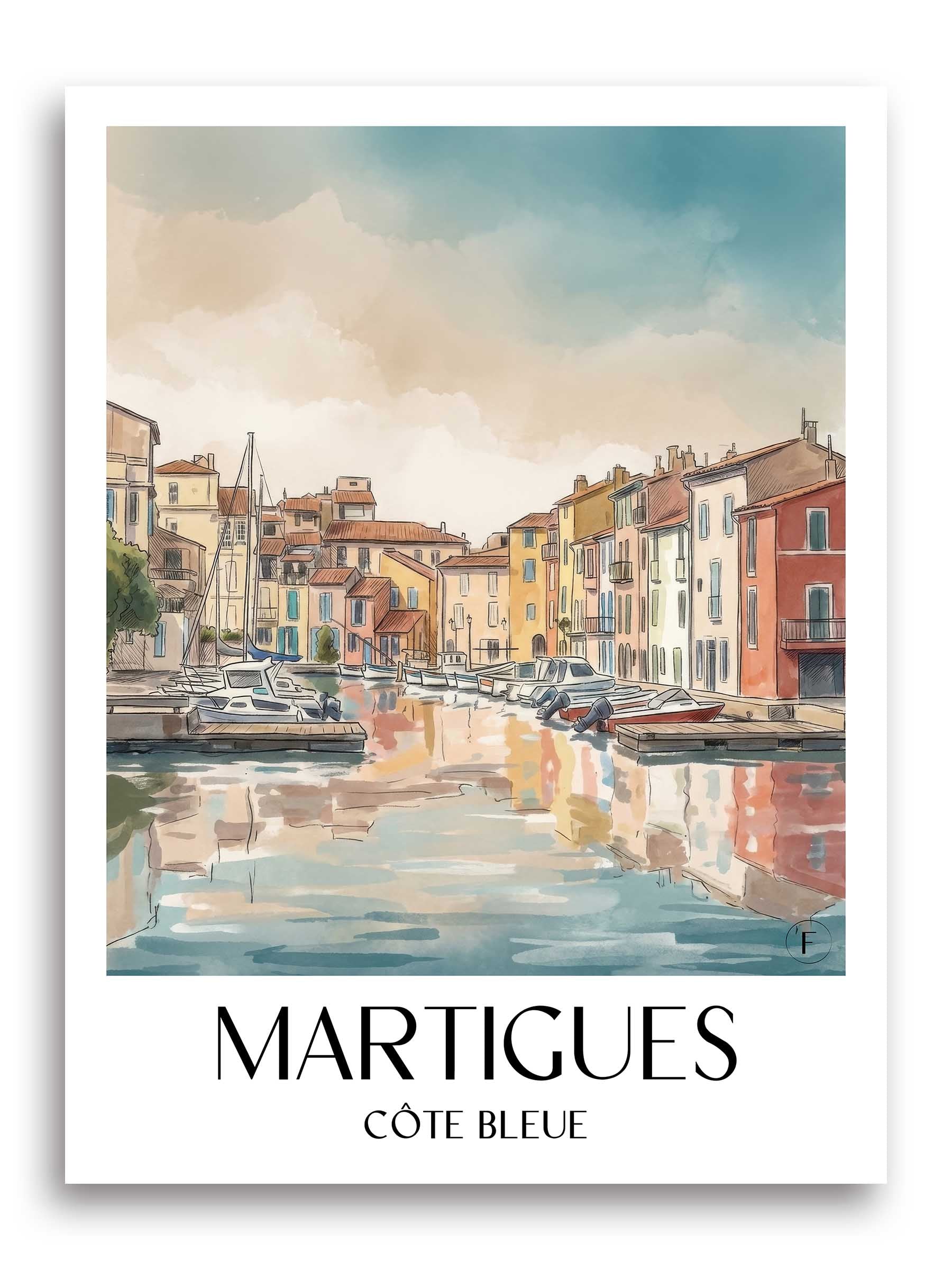 martigues-côte-bleue-frankreich-poster-aquarell