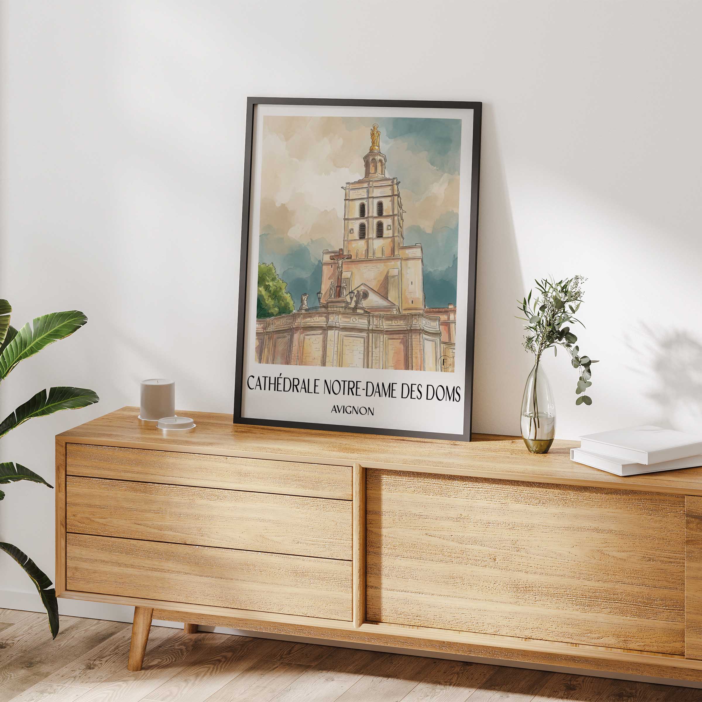 cathédrale-notre-dame-des-doms-avignon-frankreich-poster-aquarell