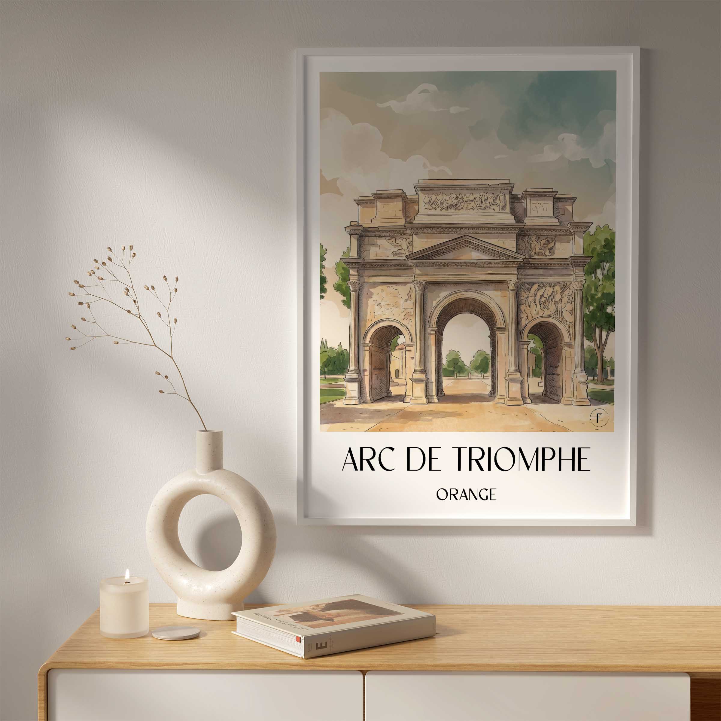 arc-de-triomphe-orange-frankreich-poster-aquarell