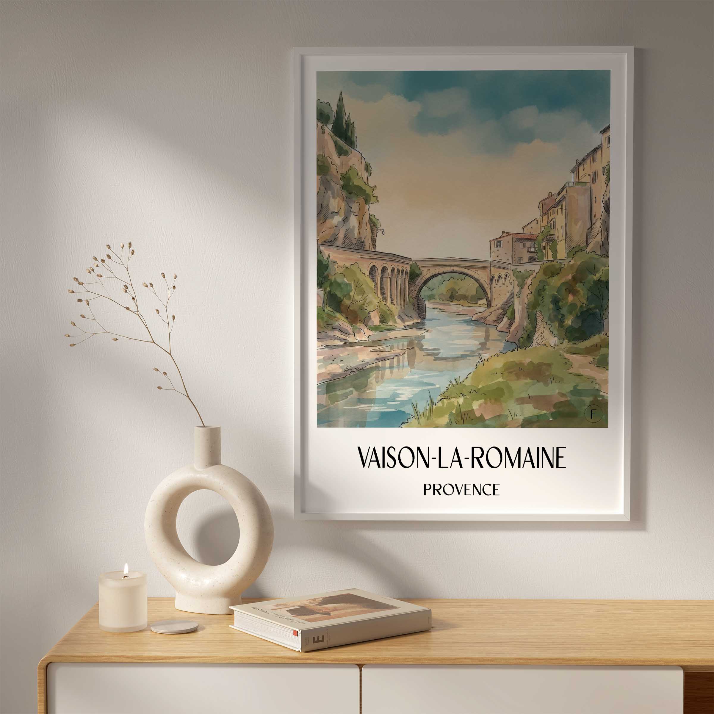 vaison-la-romaine-provence-frankreich-poster-aquarell