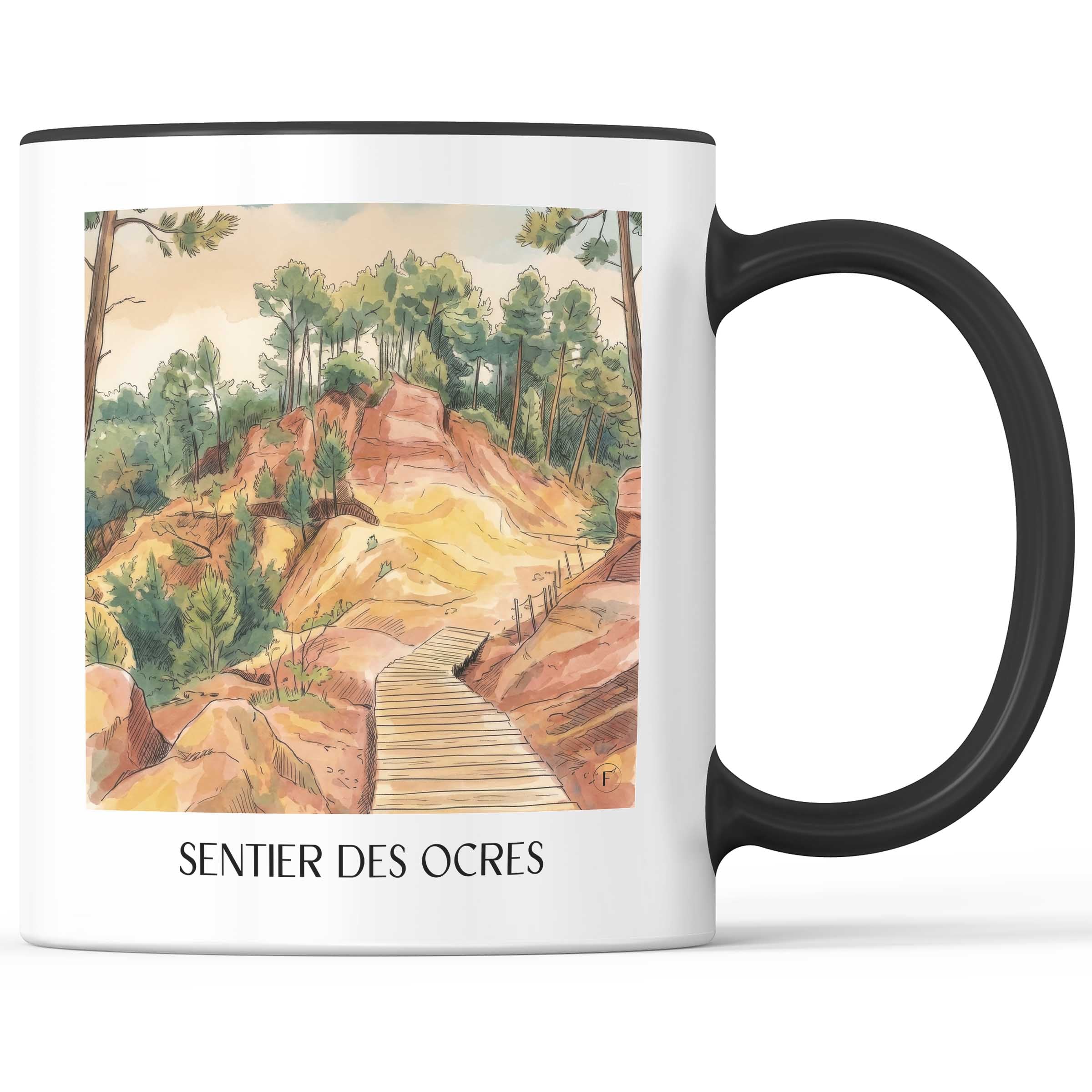 sentier-des-ocres-roussilon-frankreich-kaffeebecher-aquarell