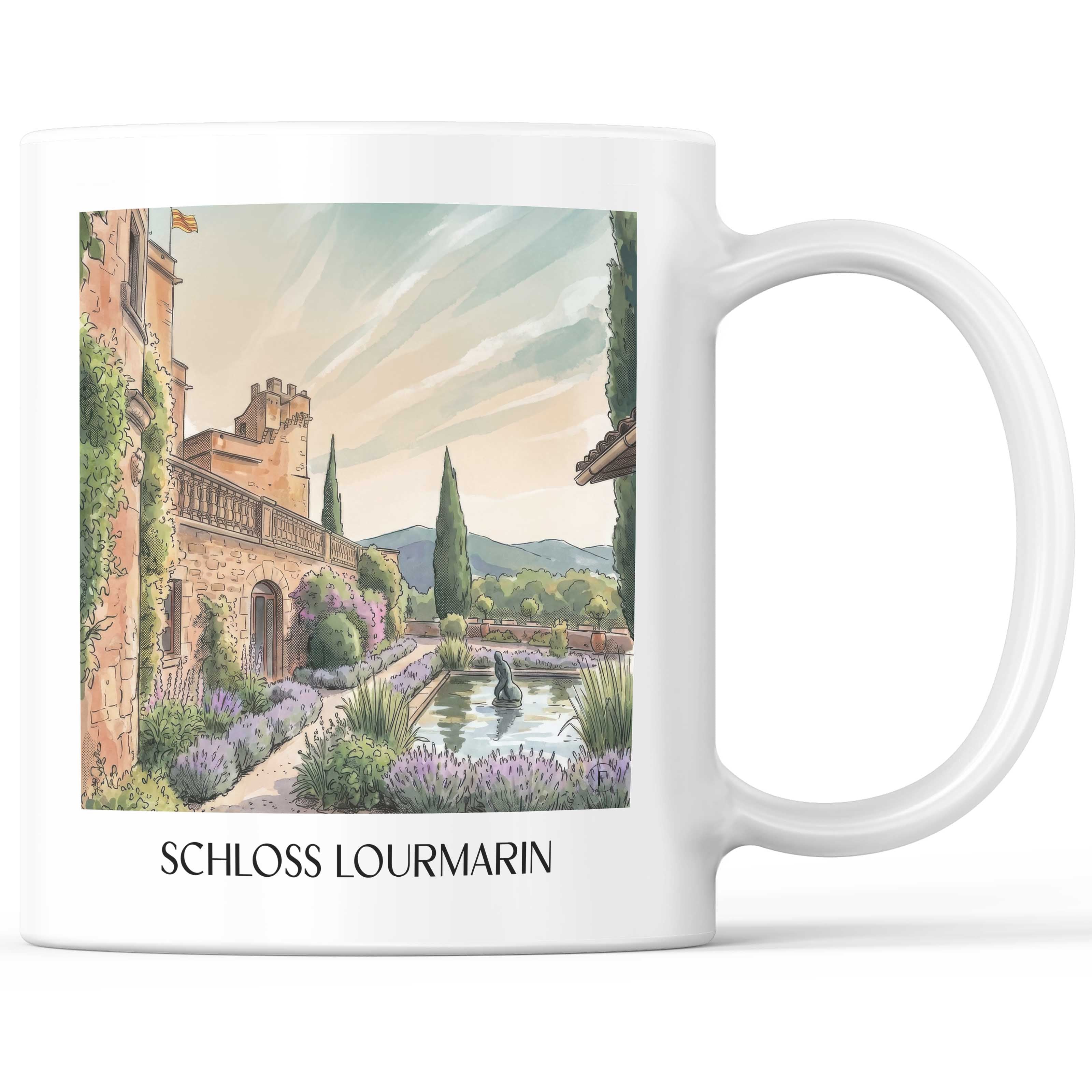 schloss-lourmarin-provence-frankreich-kaffeebecher-aquarell