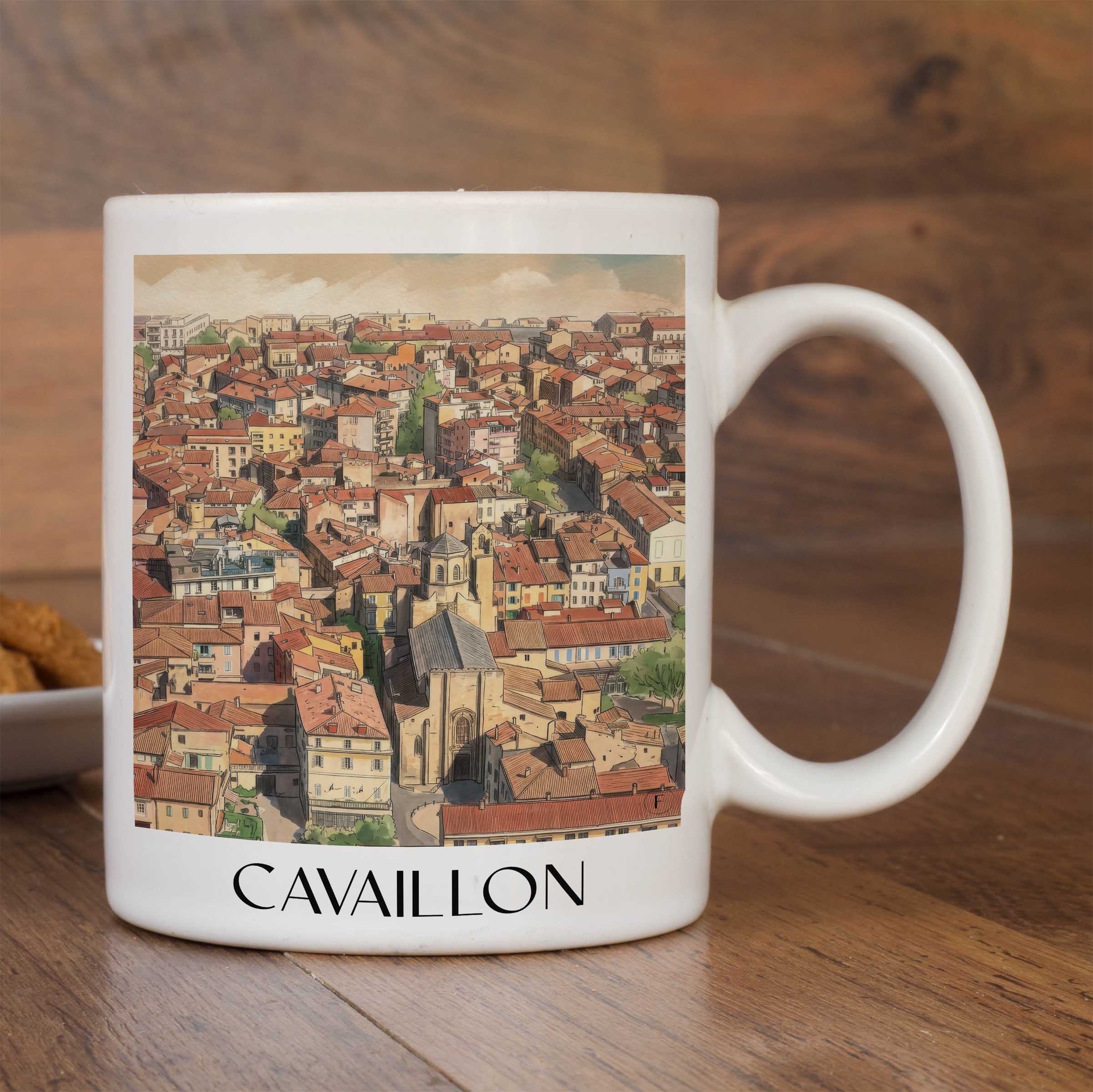 cavaillon-provence-frankreich-kaffeebecher-aquarell
