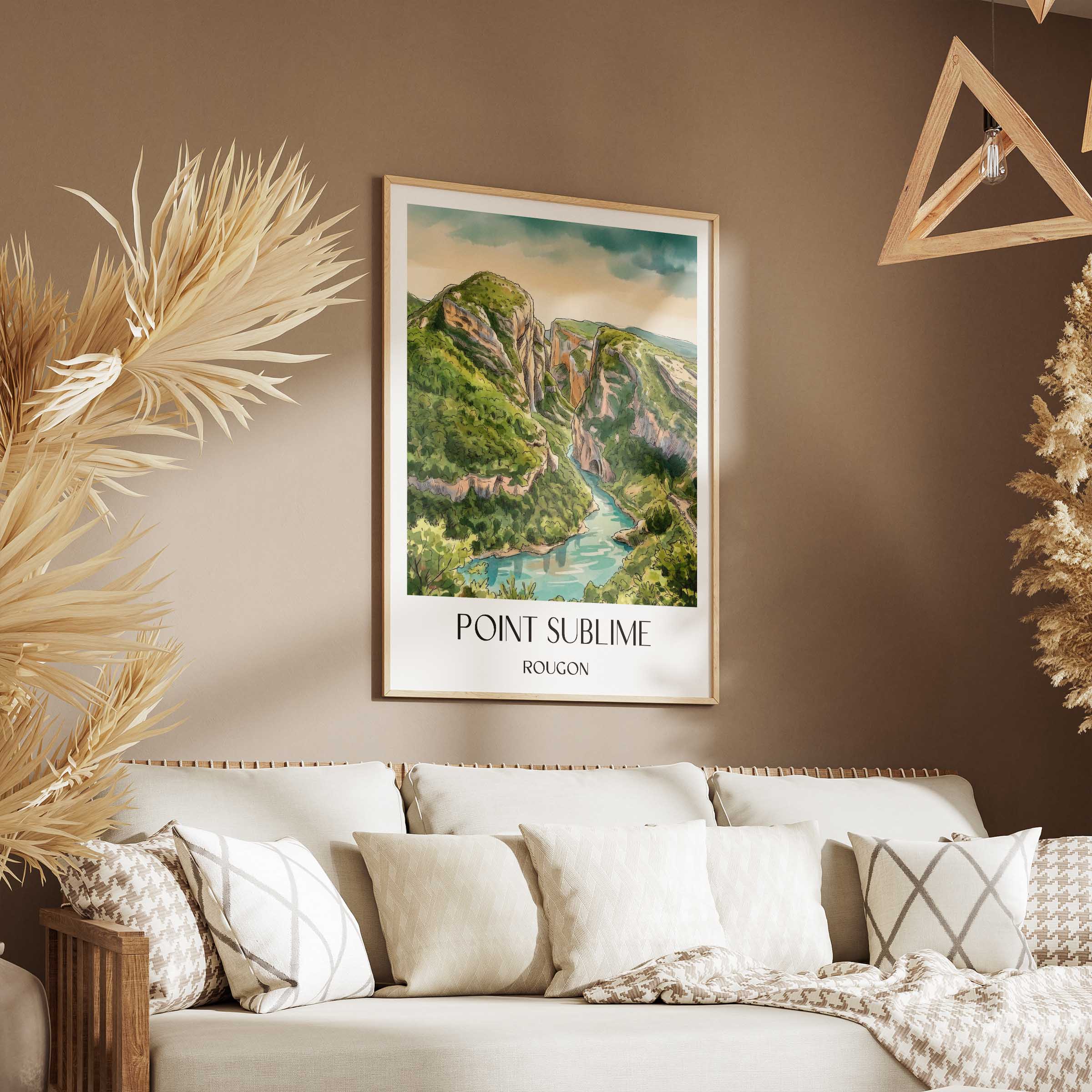 point-sublime-rougon-frankreich-poster-aquarell