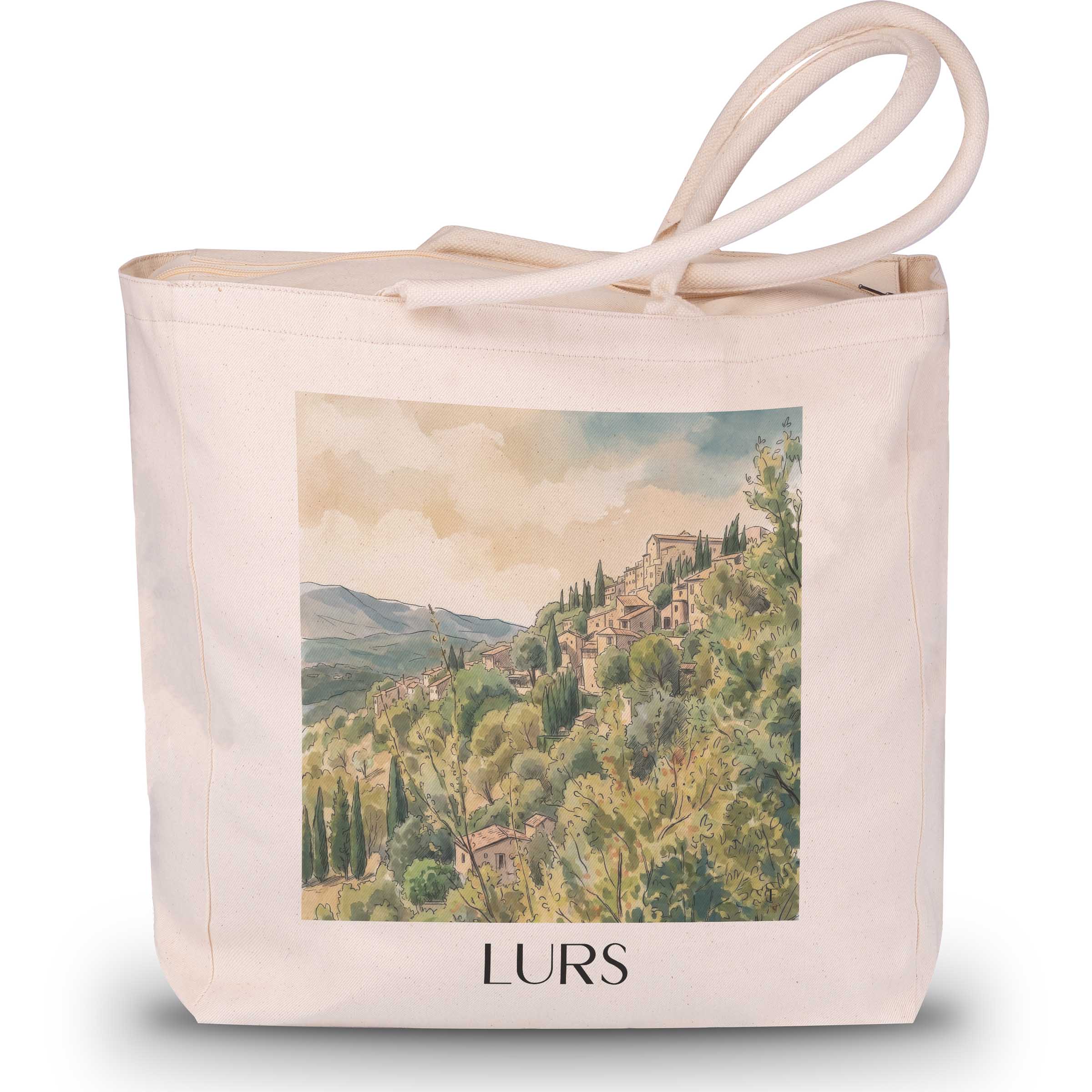 lurs-provence-frankreich-einkaufstasche-aquarell