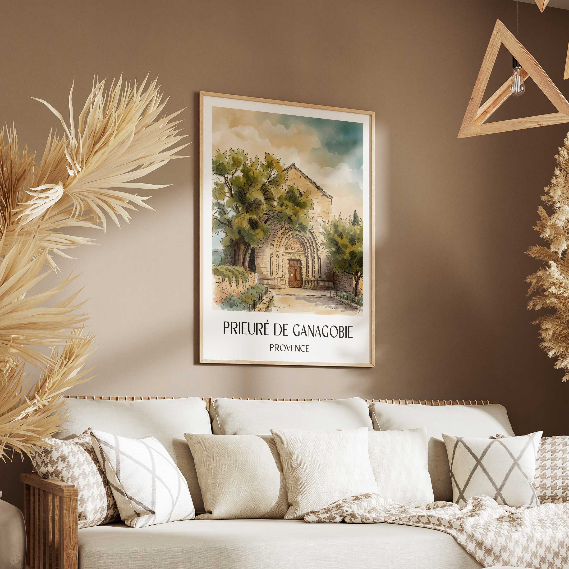 prieuré-de-ganagobie-provence-frankreich-poster-aquarell