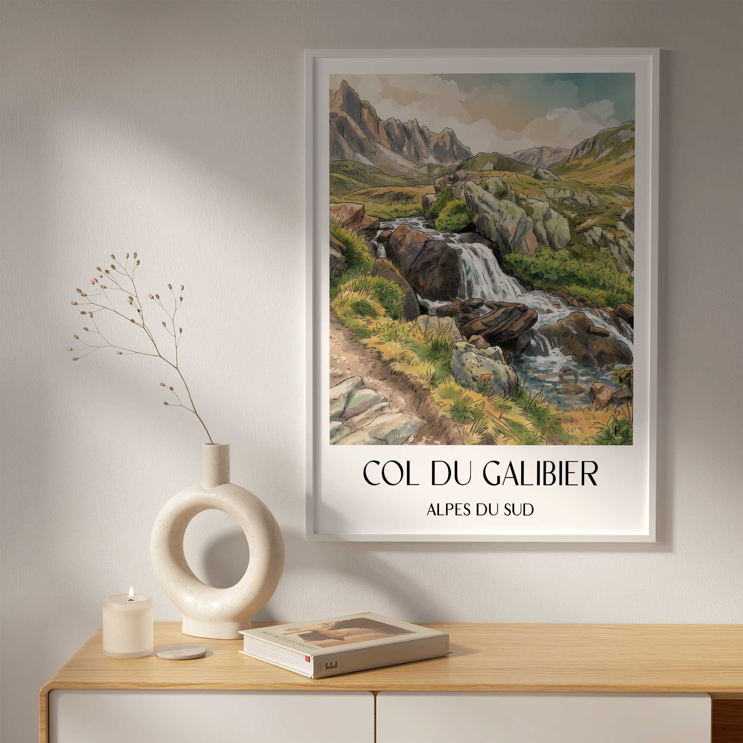 col-du-galibier-alpes-du-sud-frankreich-poster-aquarell