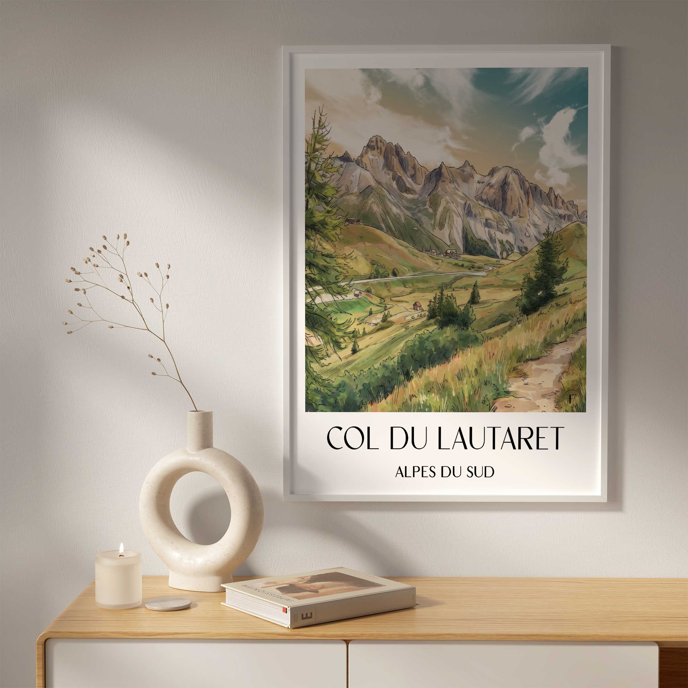col-du-lautaret-alpes-du-sud-frankreich-poster-aquarell