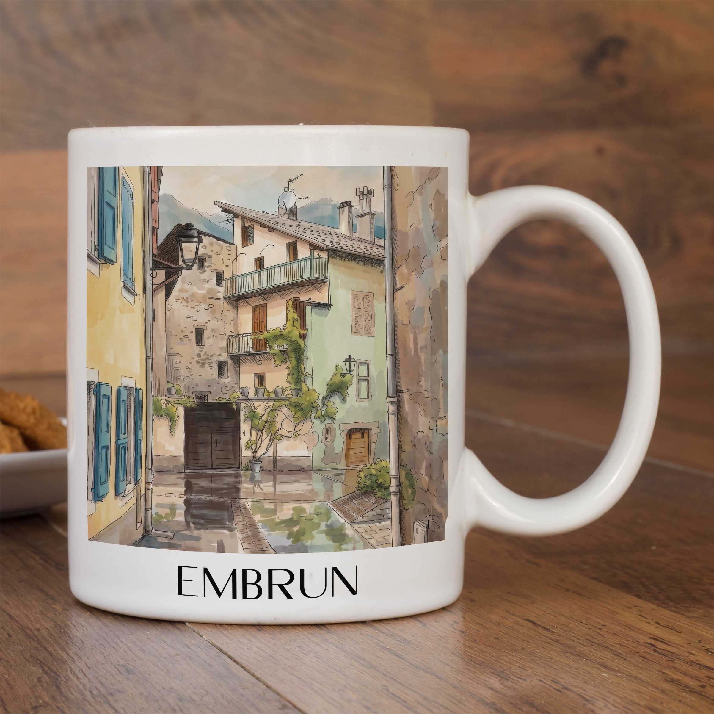 embrun-serre-ponçon-frankreich-kaffeebecher-aquarell