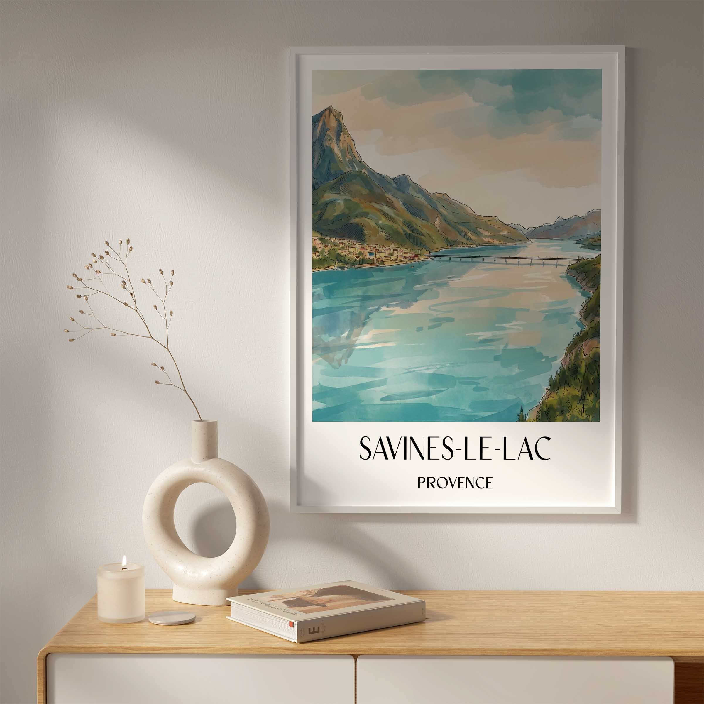 savines-le-lac-provence-frankreich-poster-aquarell