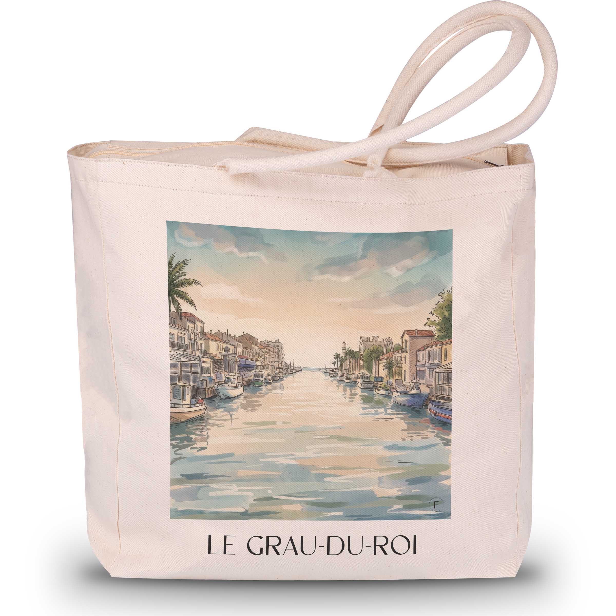 le-grau-du-roi-camargue-gardoise-frankreich-einkaufstasche-aquarell