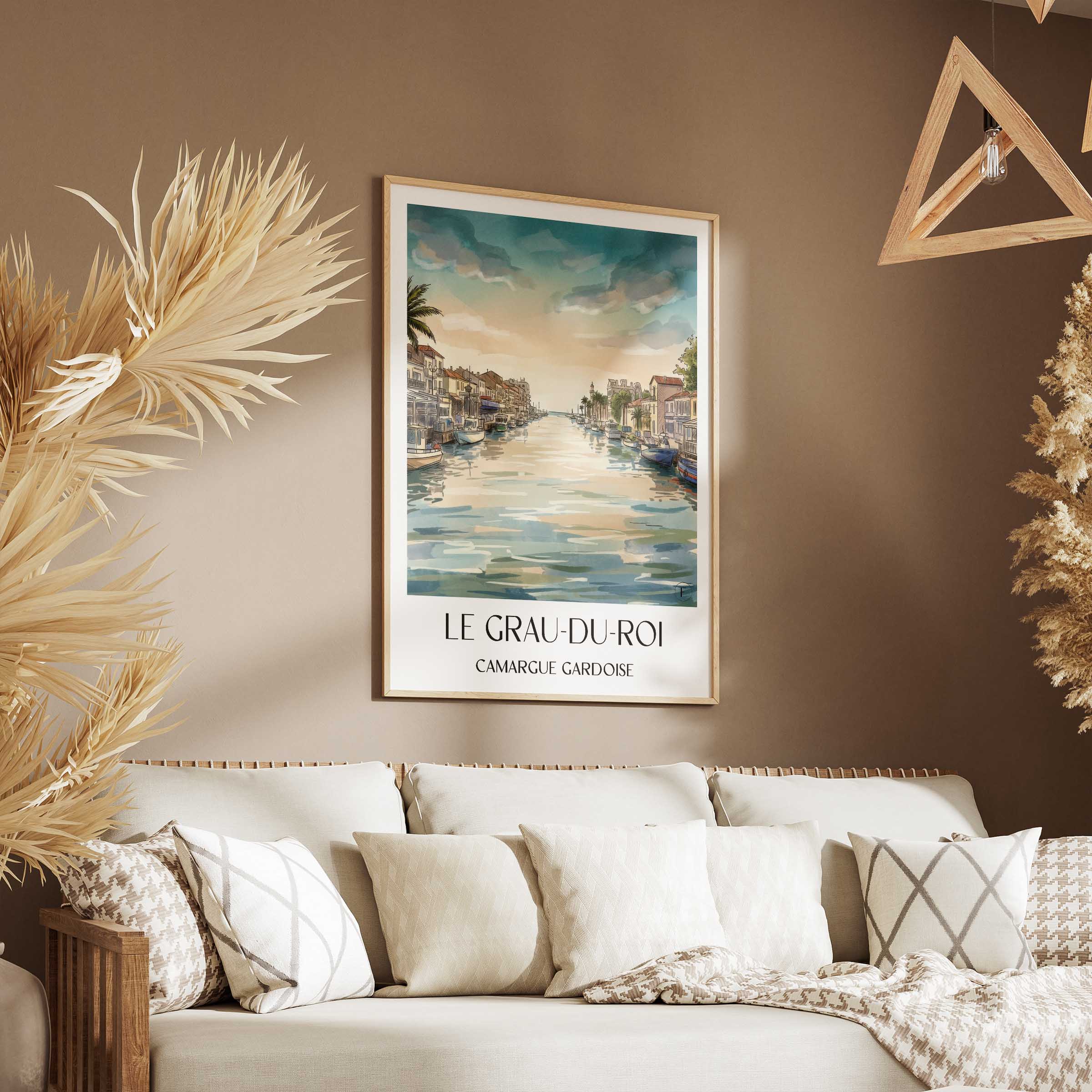 le-grau-du-roi-camargue-gardoise-frankreich-poster-aquarell