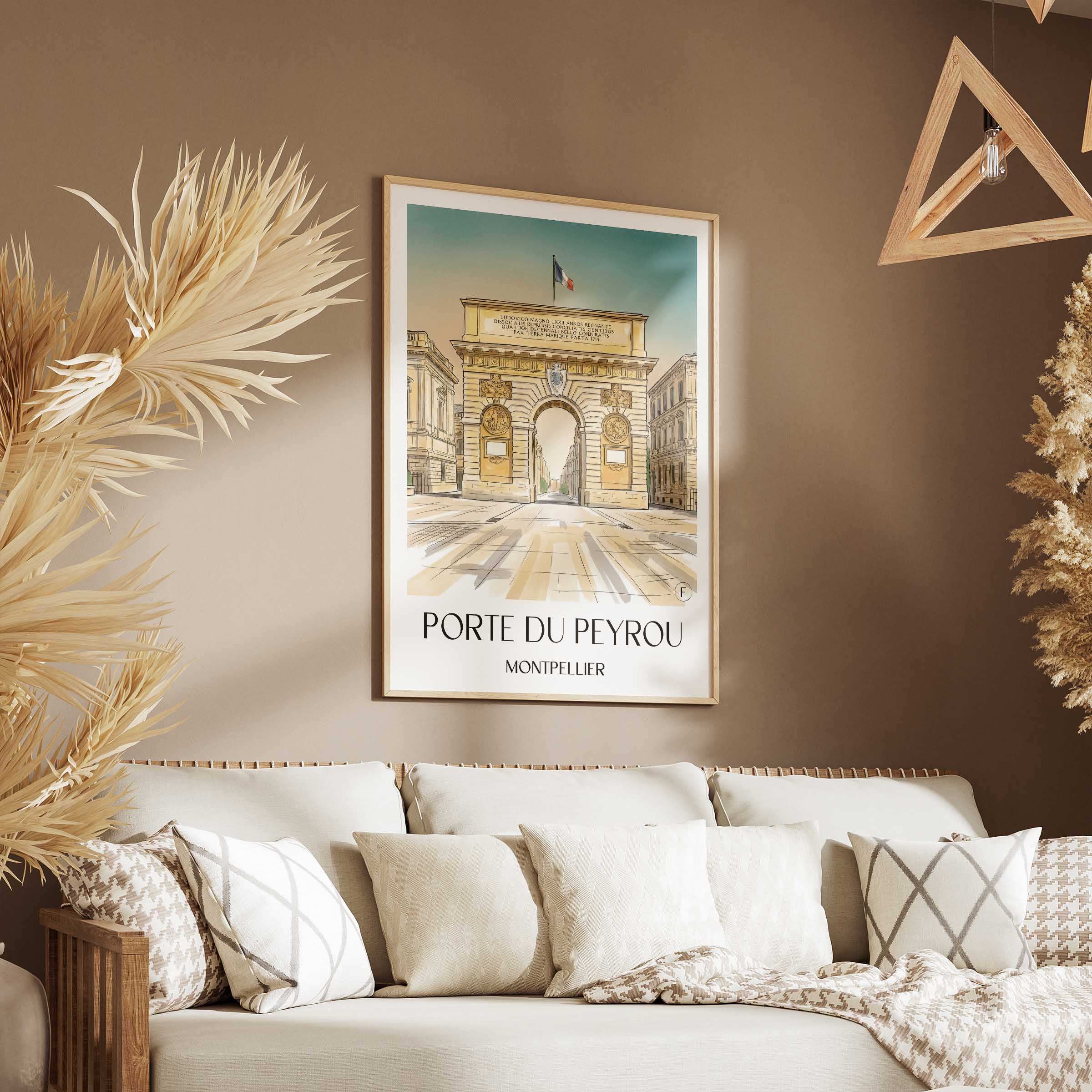porte-du-peyrou-montpellier-frankreich-poster-aquarell