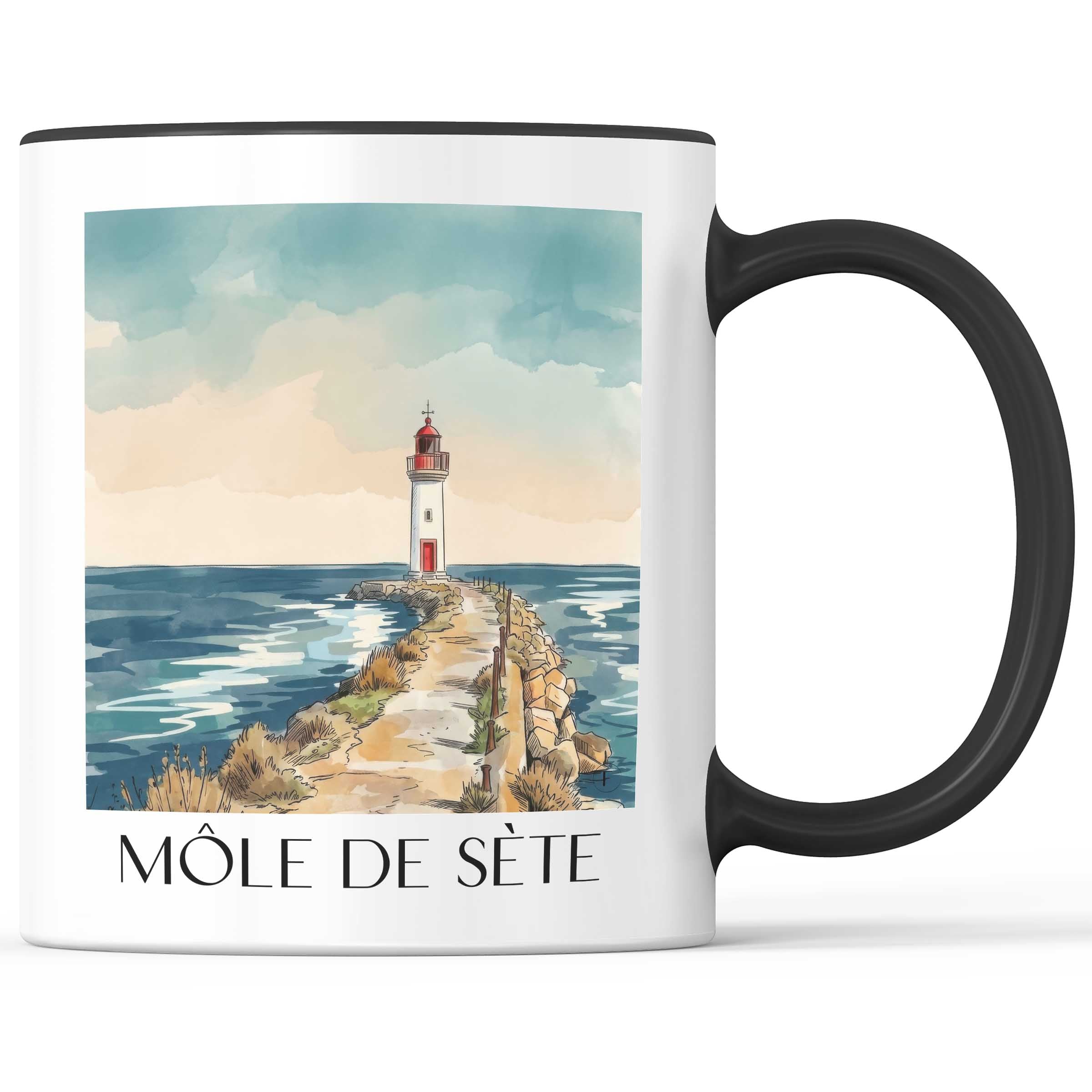 môle-de-sète-okzitanien-frankreich-kaffeebecher-aquarell