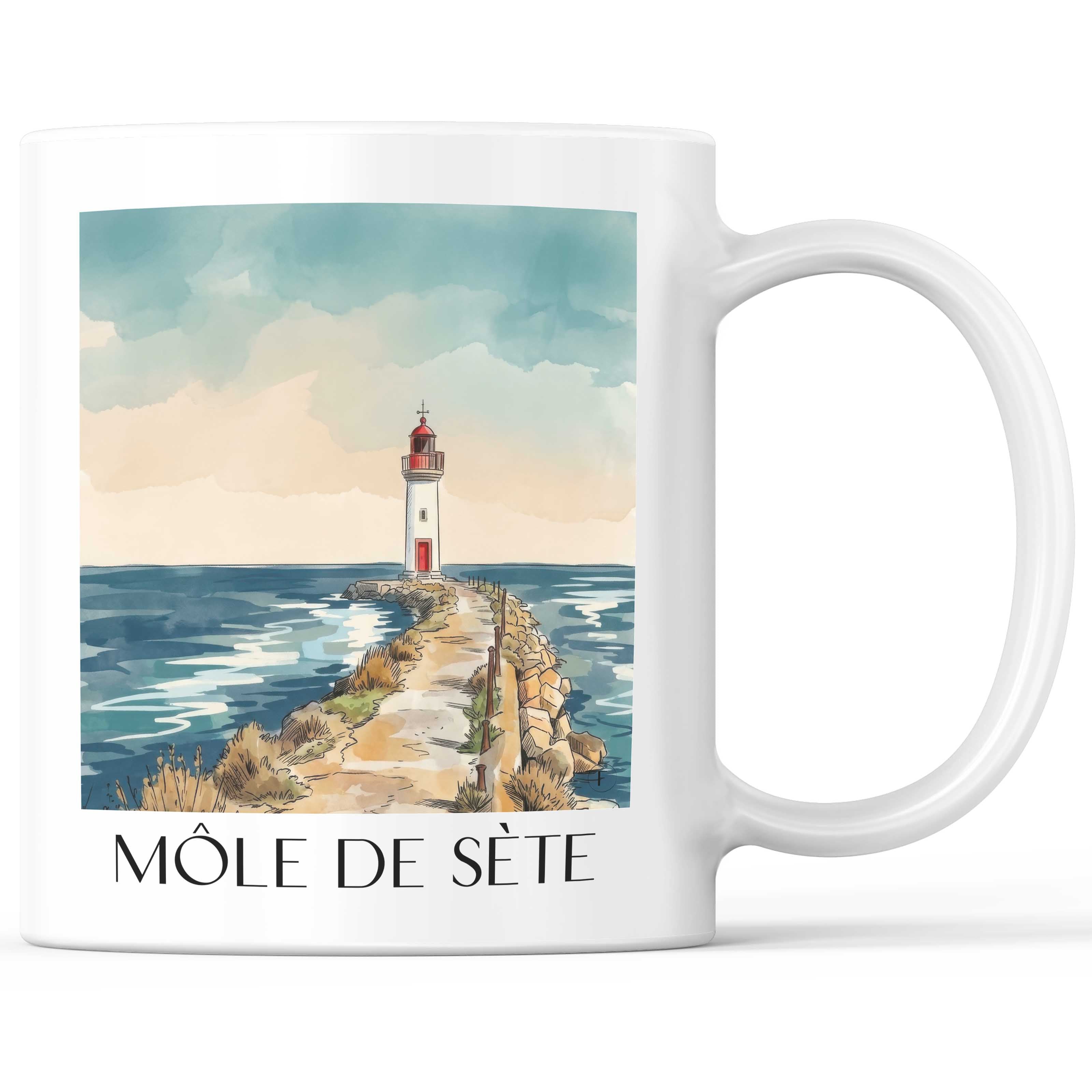 môle-de-sète-okzitanien-frankreich-kaffeebecher-aquarell