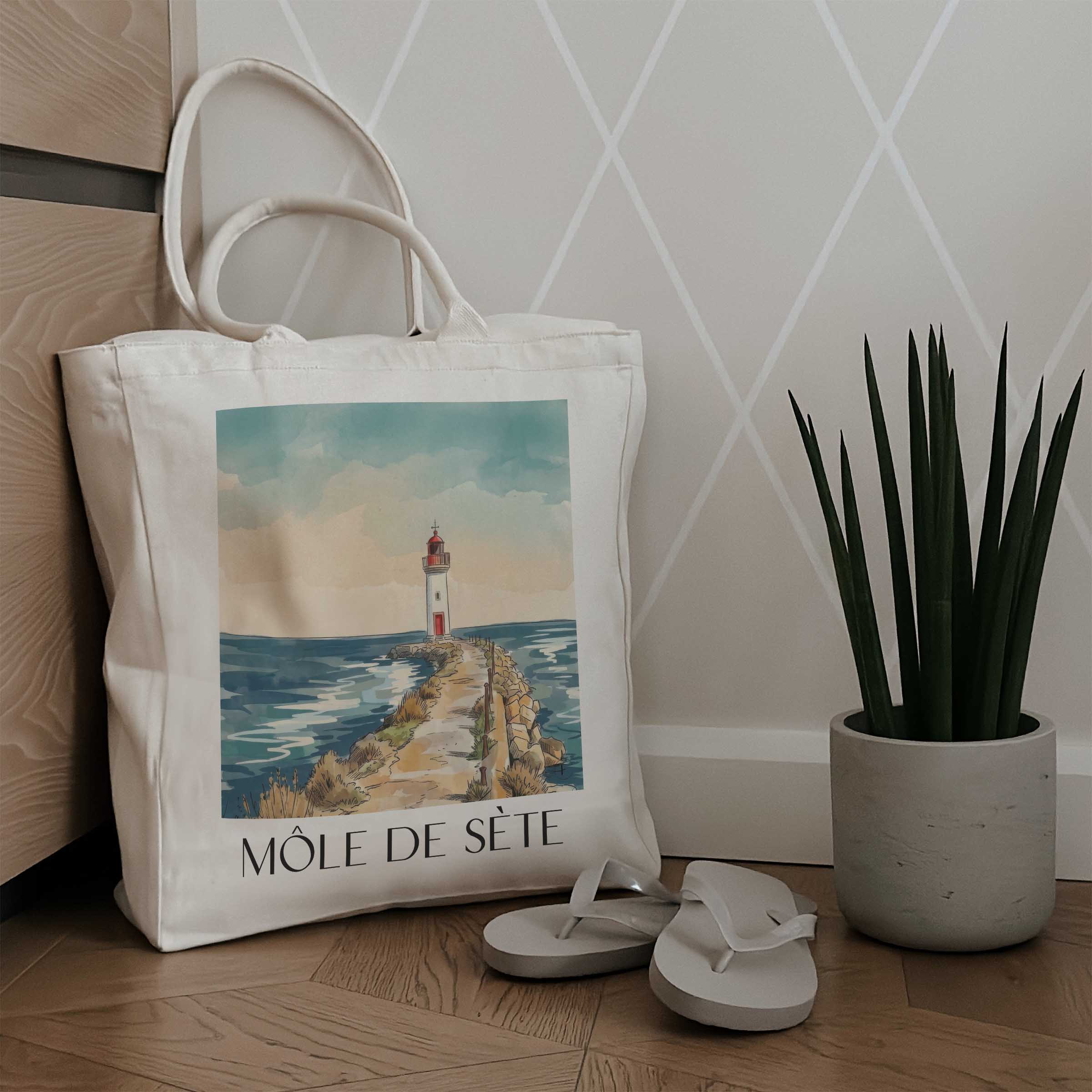 môle-de-sète-okzitanien-frankreich-einkaufstasche-aquarell