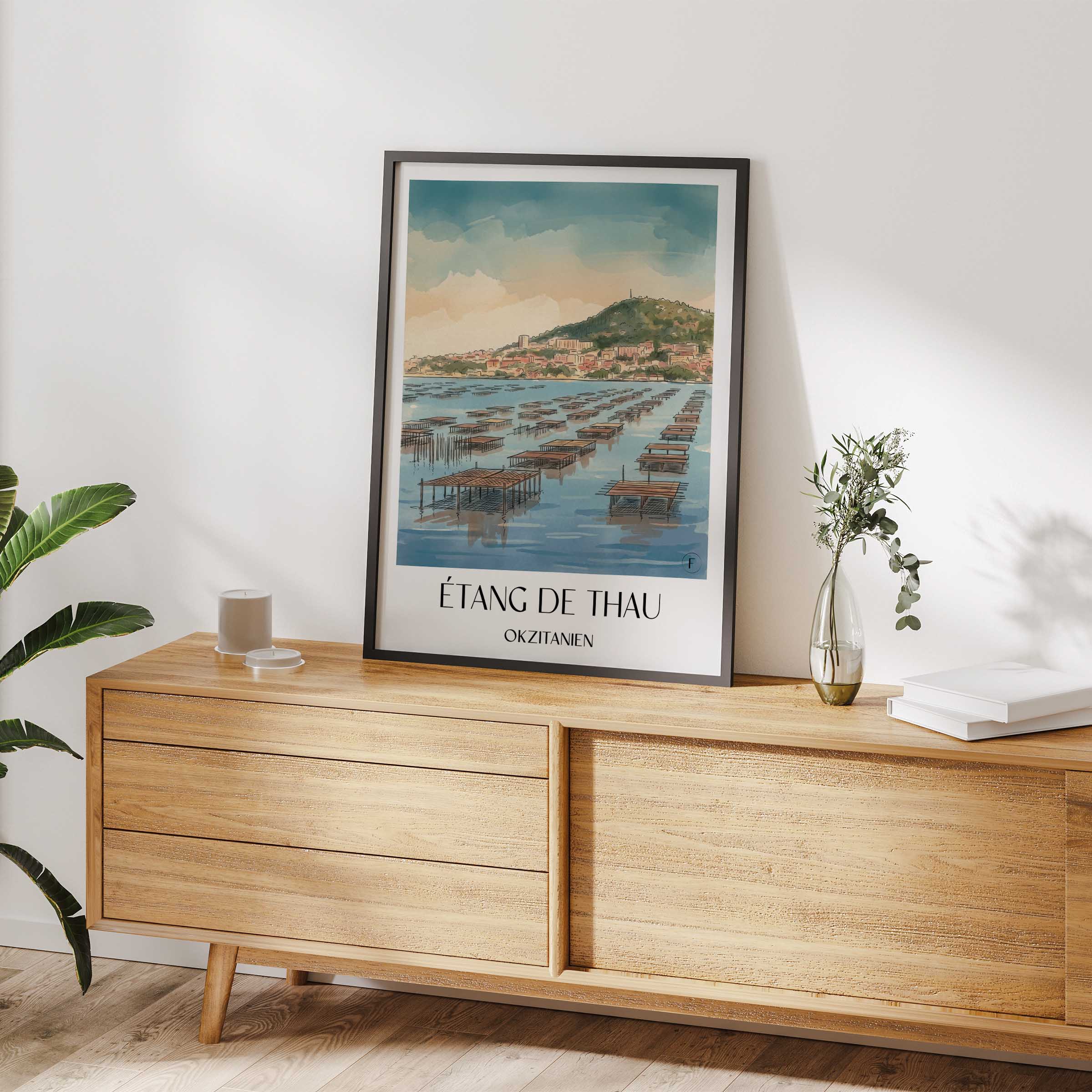 étang-de-thau-okzitanien-frankreich-poster-aquarell