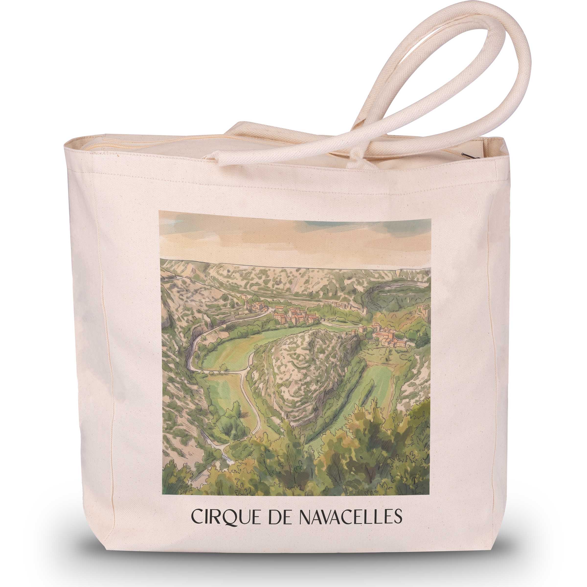 cirque-de-navacelles-okzitanien-frankreich-einkaufstasche-aquarell