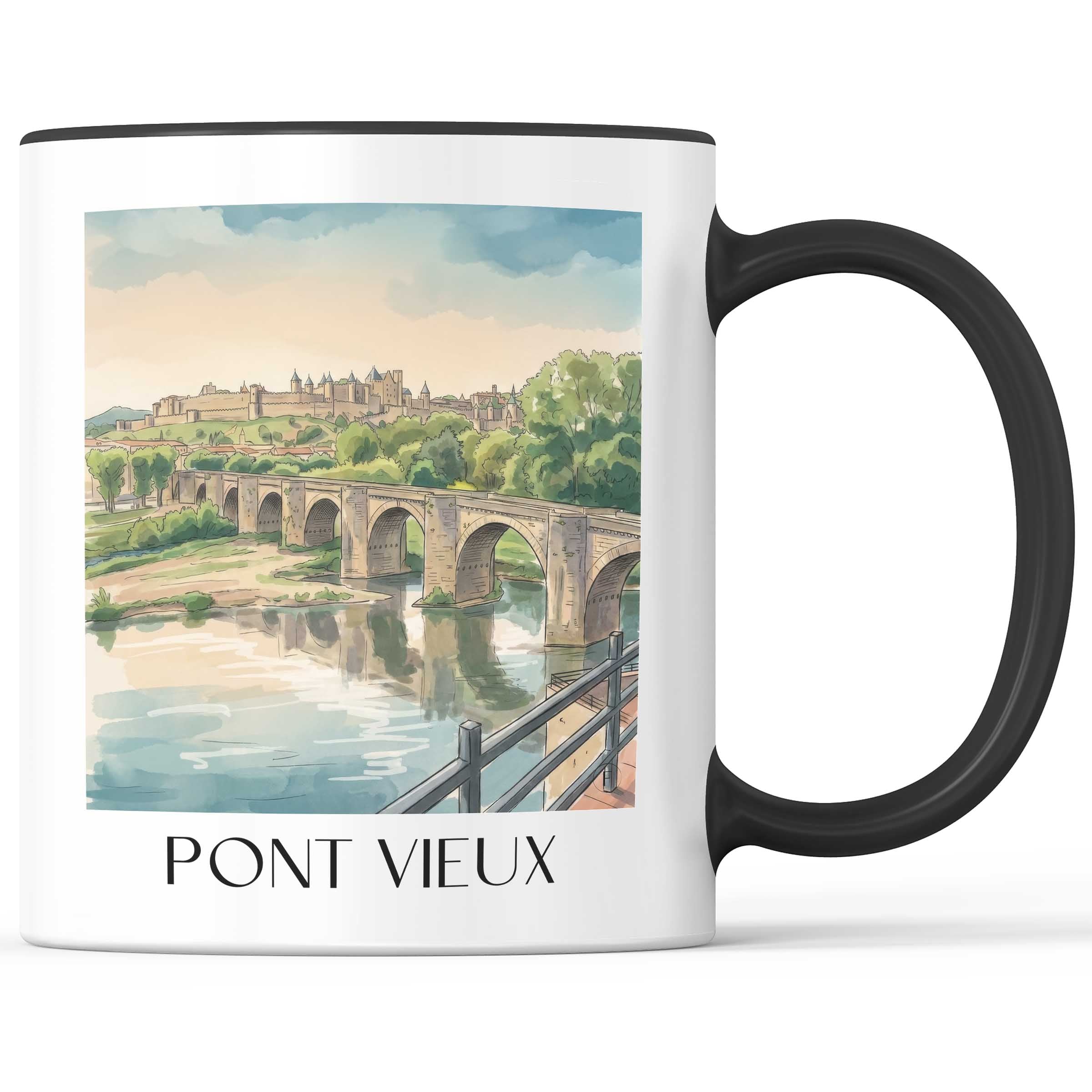 pont-vieux-carcassonne-frankreich-kaffeebecher-aquarell