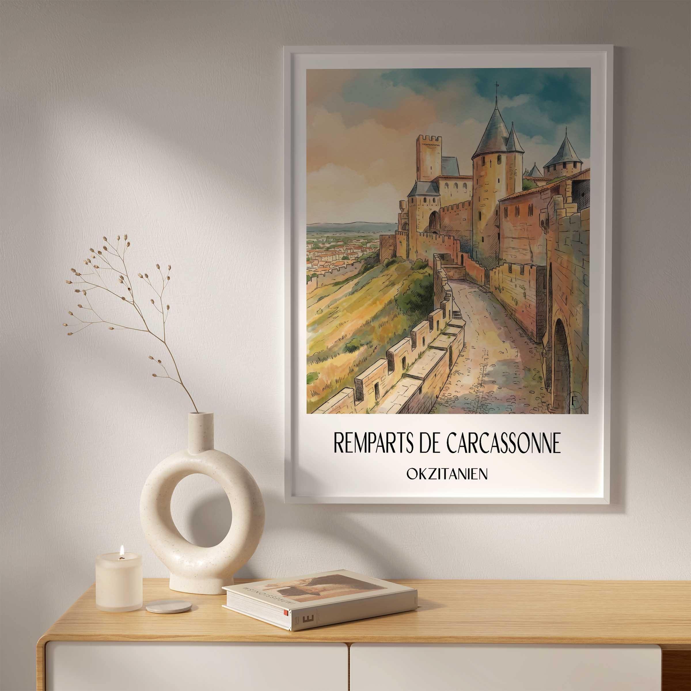 remparts-de-carcassonne-okzitanien-frankreich-poster-aquarell