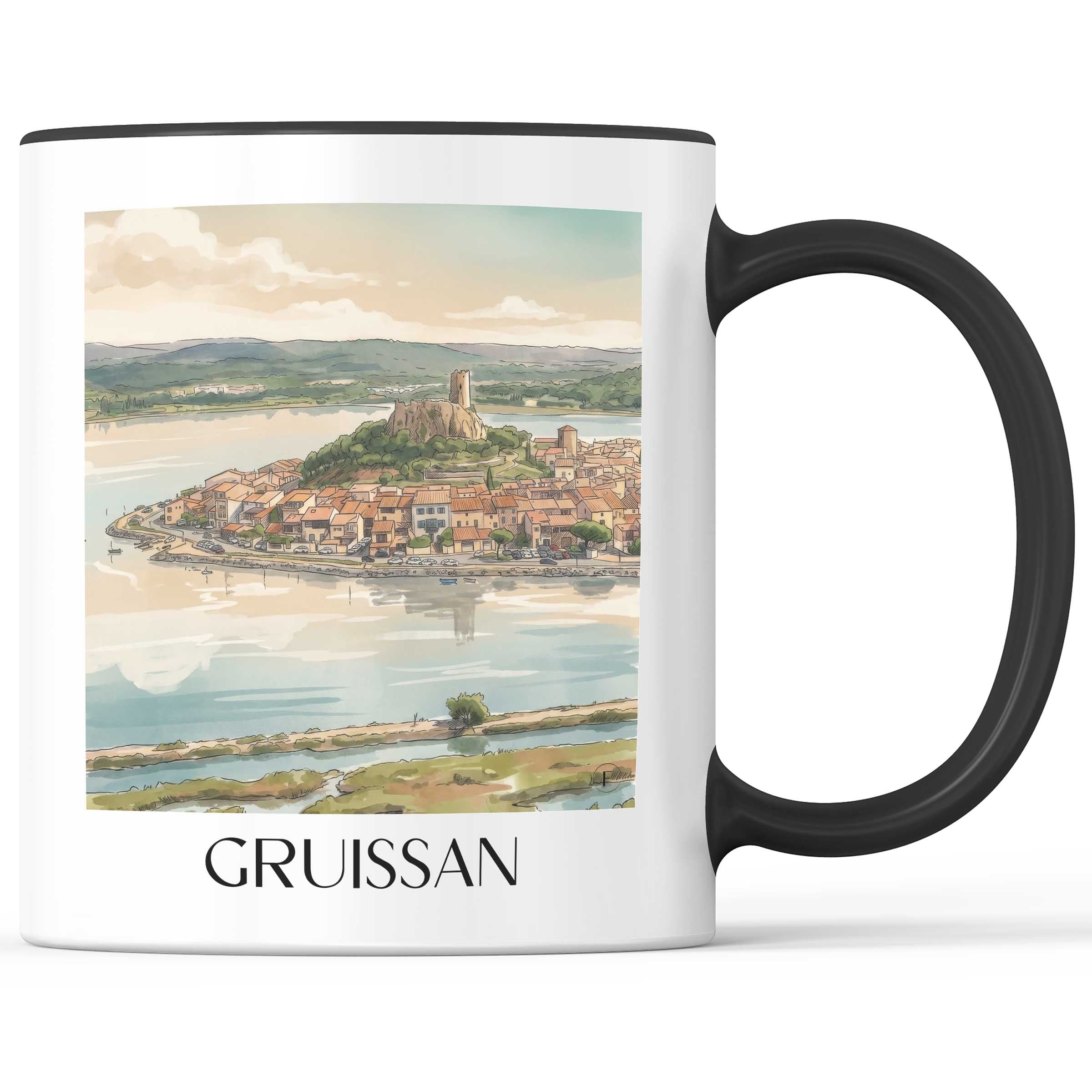gruissan-littoral-frankreich-kaffeebecher-aquarell