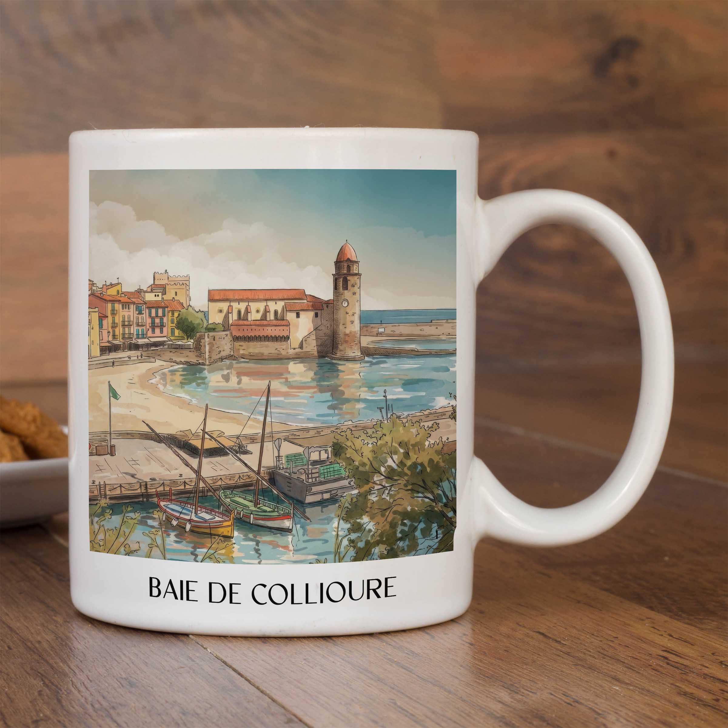 baie-de-collioure-côte-vermeille-frankreich-kaffeebecher-aquarell