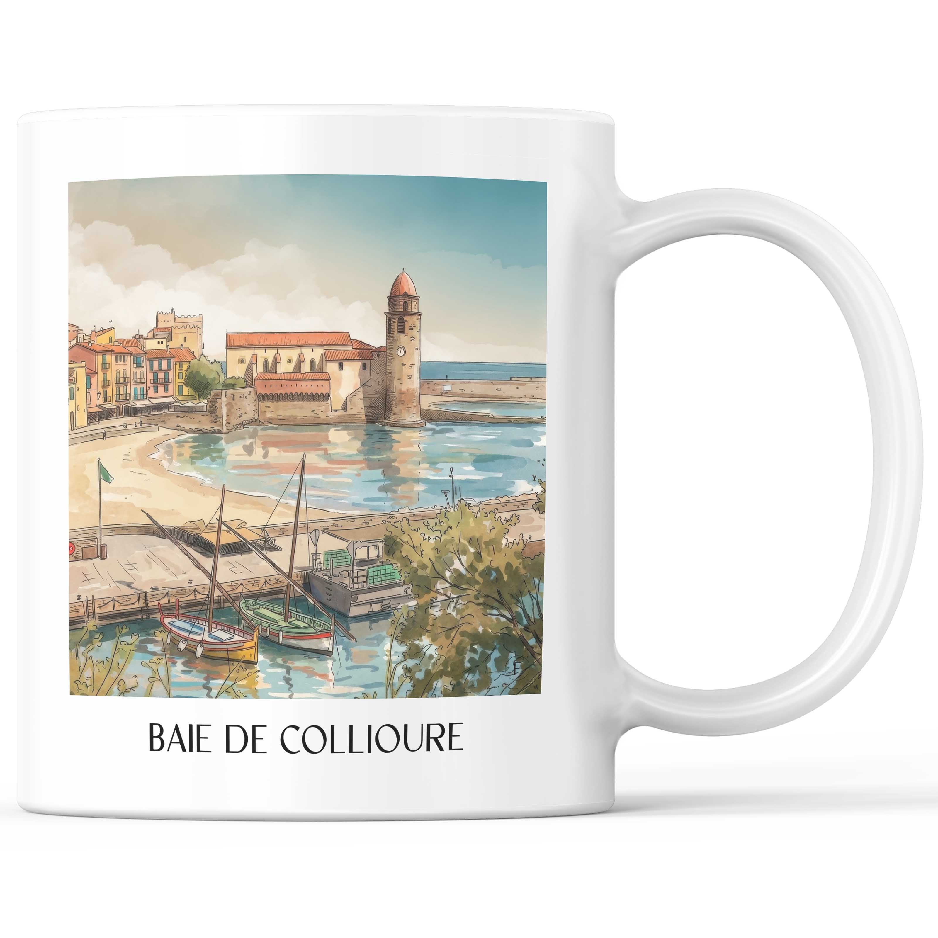 baie-de-collioure-côte-vermeille-frankreich-kaffeebecher-aquarell