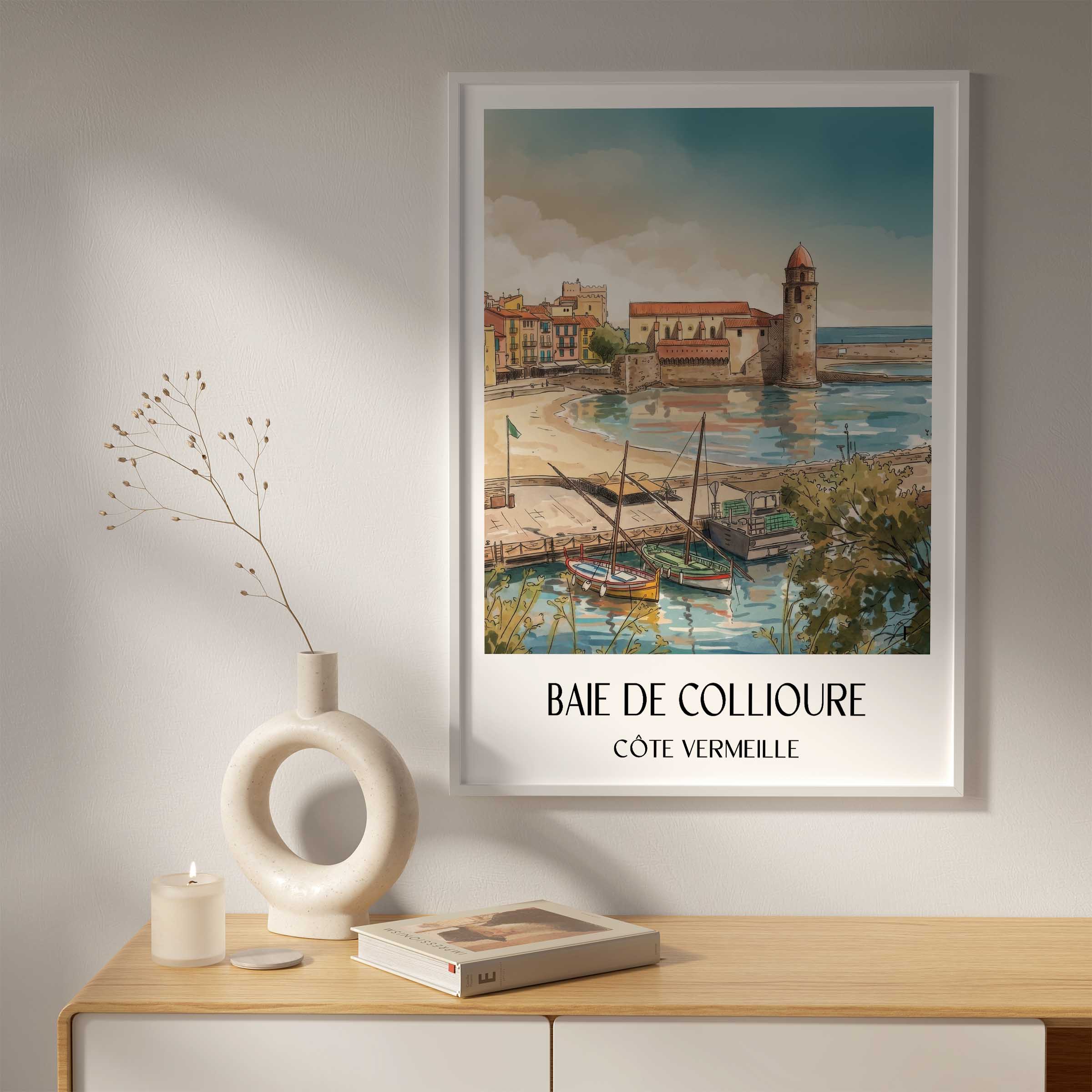 baie-de-collioure-côte-vermeille-frankreich-poster-aquarell