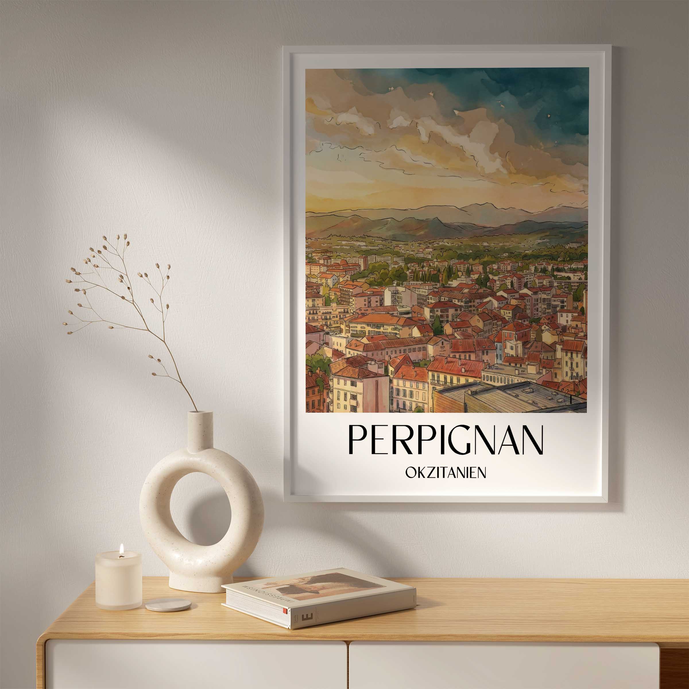 perpignan-okzitanien-frankreich-poster-aquarell