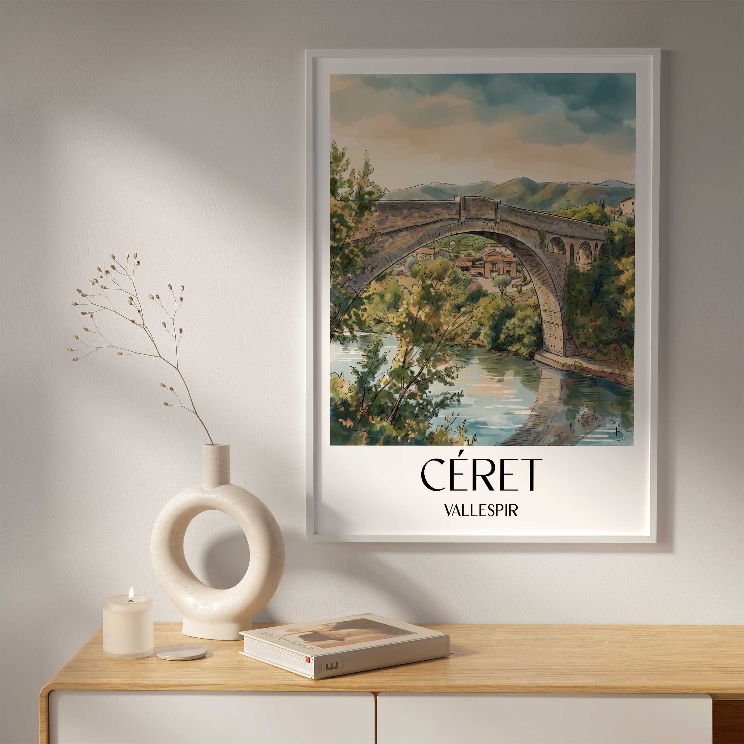 céret--vallespir-frankreich-poster-aquarell