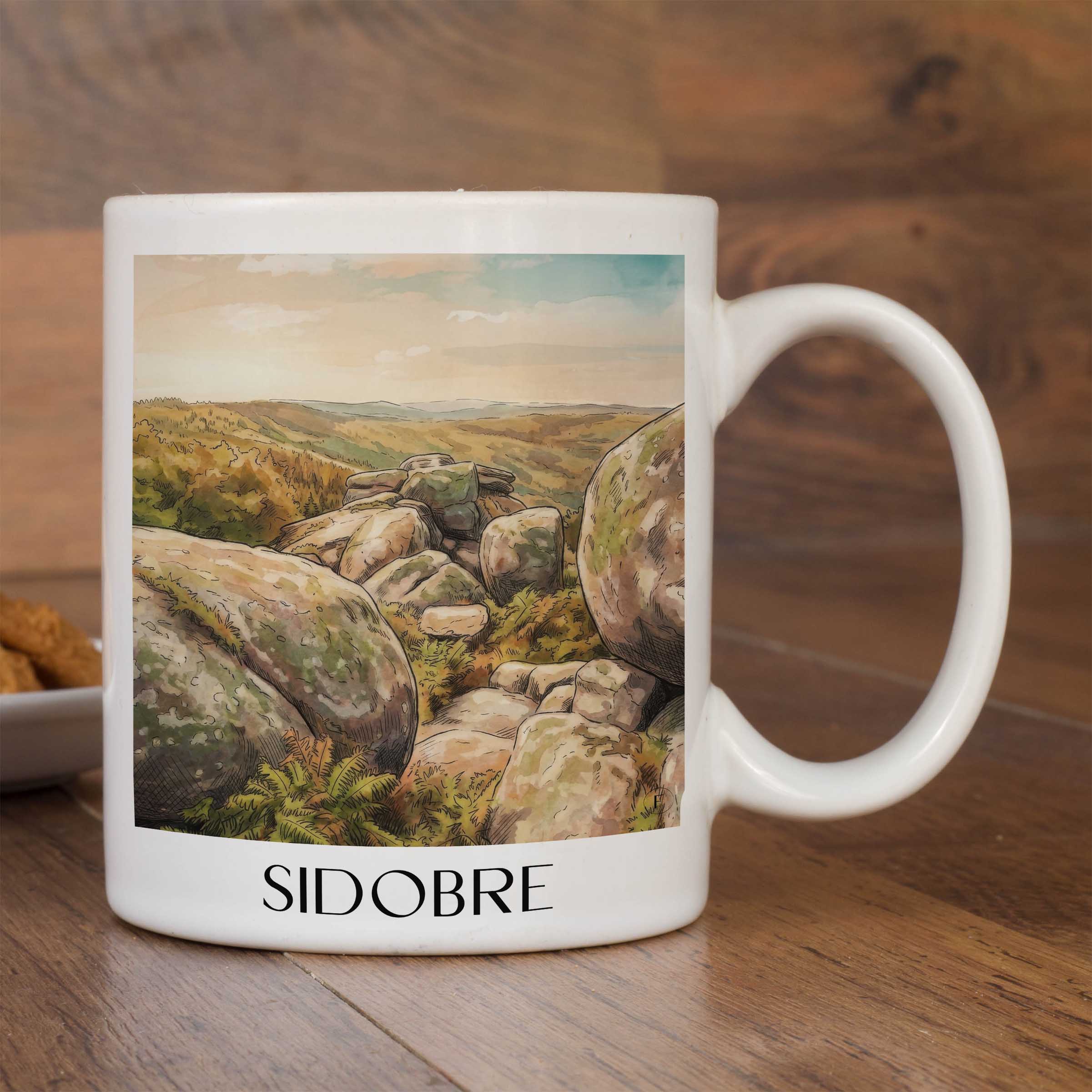 sidobre-okzitanien-frankreich-kaffeebecher-aquarell