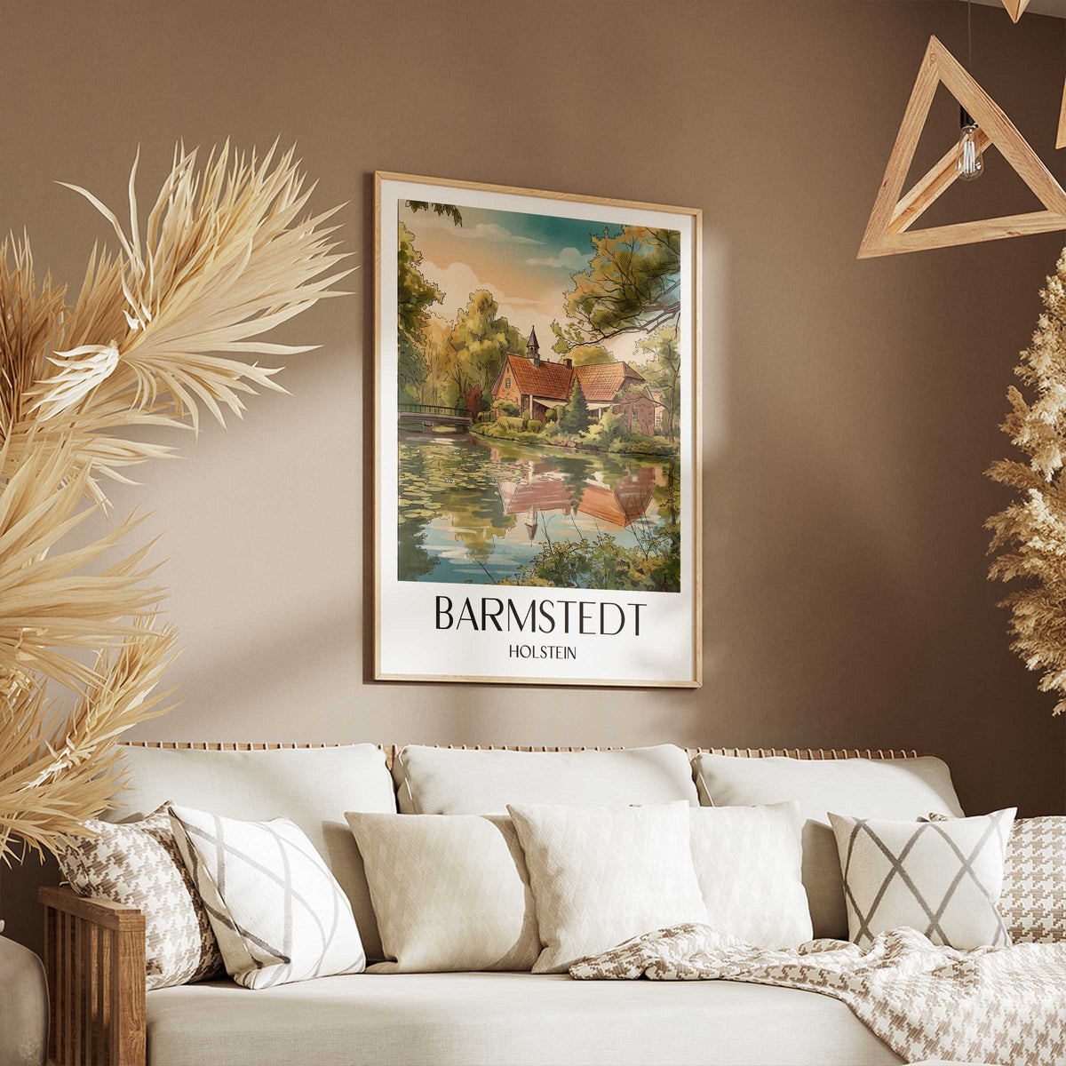 barmstedt-holstein-deutschland-poster-aquarell