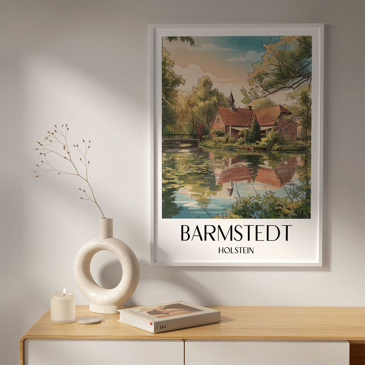barmstedt-holstein-deutschland-poster-aquarell