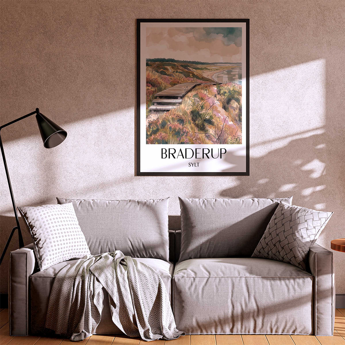 braderup-sylt-deutschland-poster-aquarell