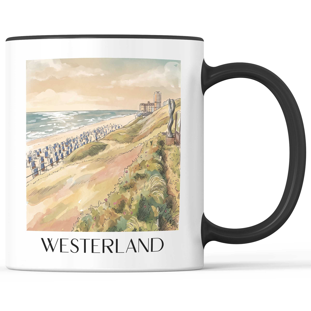 westerland-sylt-deutschland-kaffeebecher-aquarell
