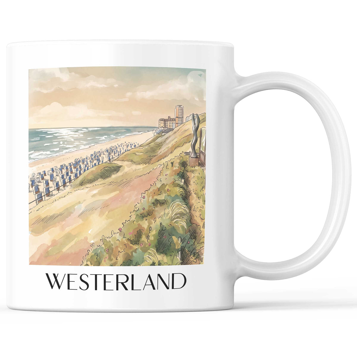 westerland-sylt-deutschland-kaffeebecher-aquarell