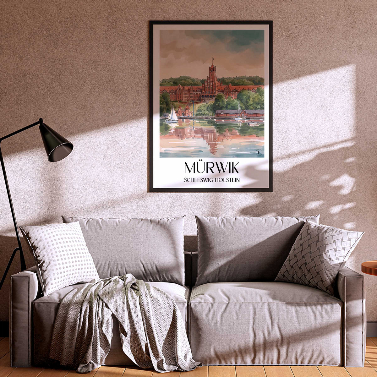 mürwik-schleswig-holstein-deutschland-poster-aquarell