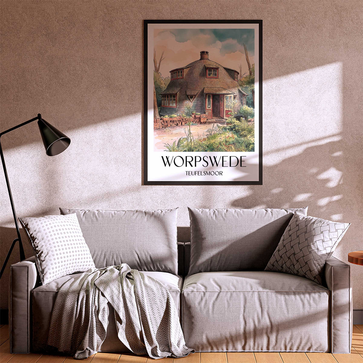 worpswede-teufelsmoor-deutschland-poster-aquarell