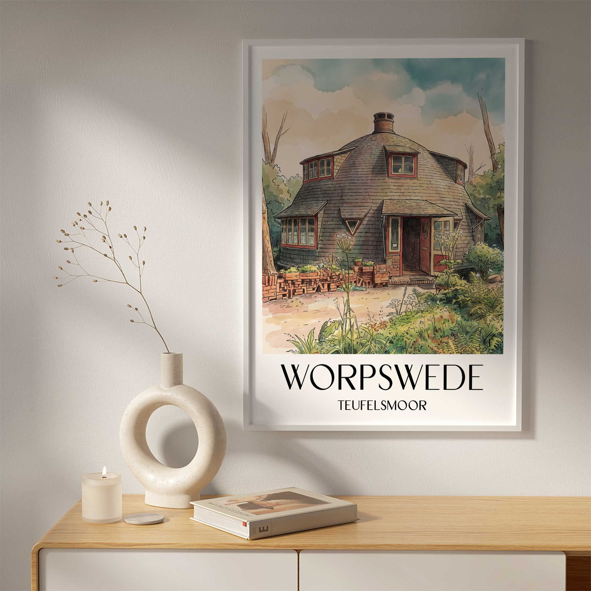 worpswede-teufelsmoor-deutschland-poster-aquarell