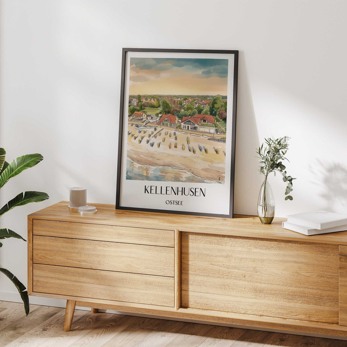 kellenhusen-ostsee-deutschland-poster-aquarell