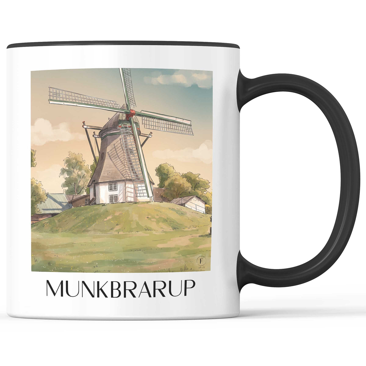 munkbrarup-flensburger-förde-deutschland-kaffeebecher-aquarell